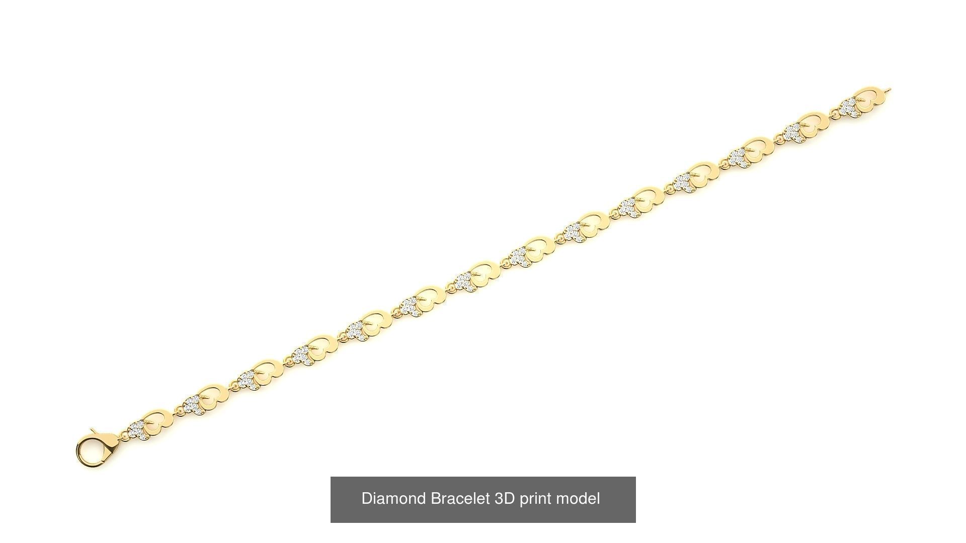 259 Chain Type Bracelets Mega Pack 3dm stl renders gemmap  3D Model Collection_115