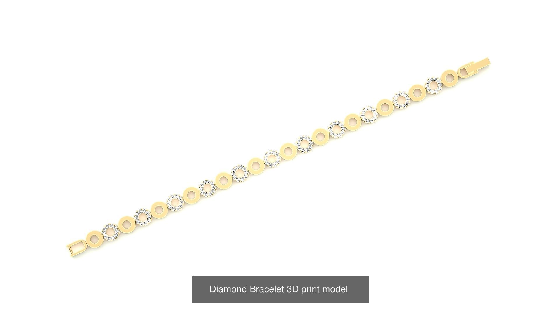 259 Chain Type Bracelets Mega Pack 3dm stl renders gemmap  3D Model Collection_103