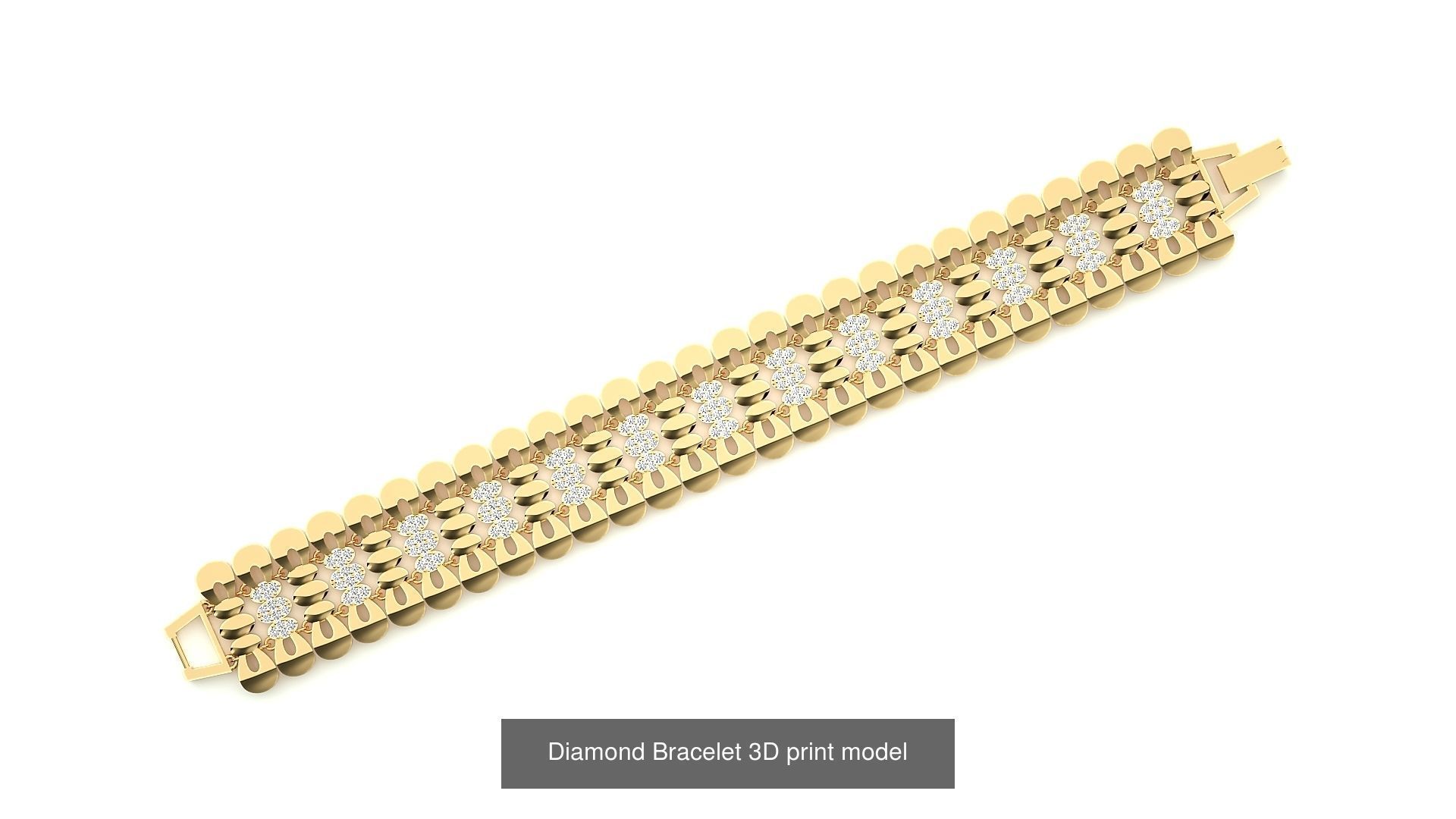 259 Chain Type Bracelets Mega Pack 3dm stl renders gemmap  3D Model Collection_145