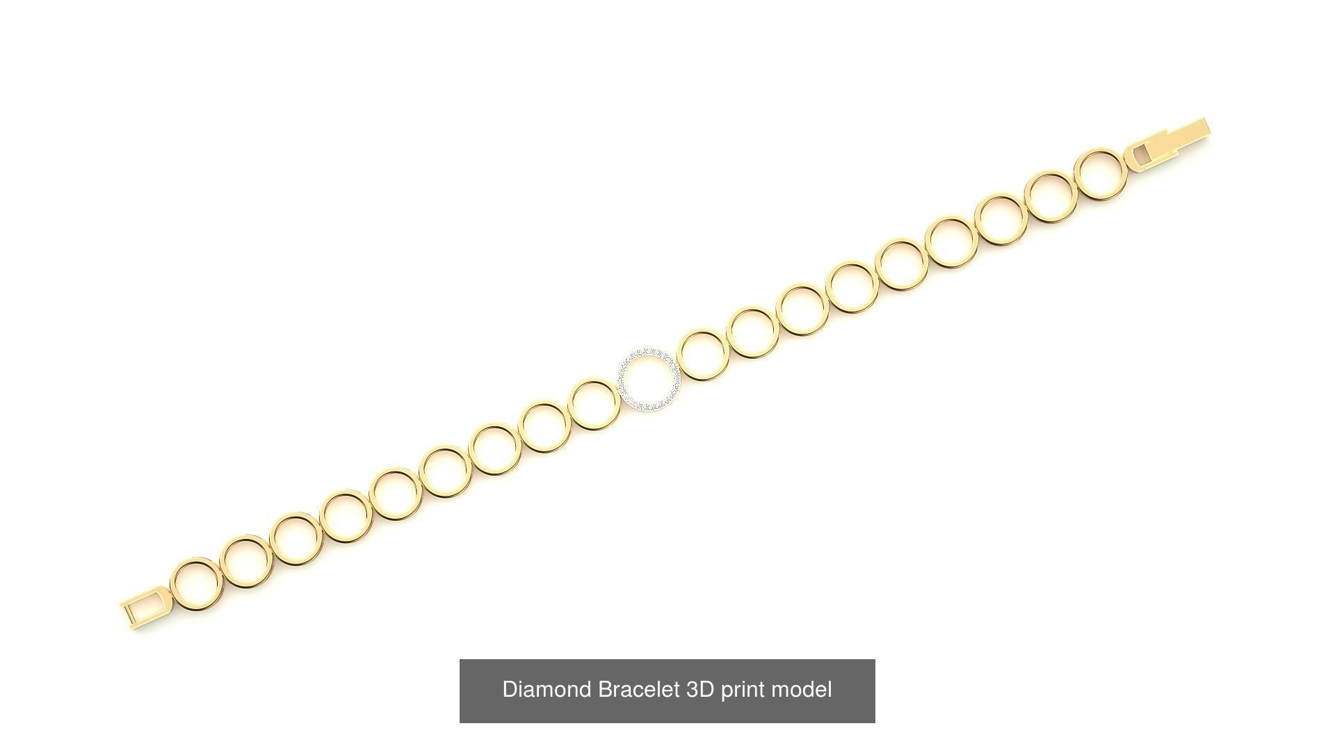 259 Chain Type Bracelets Mega Pack 3dm stl renders gemmap  3D Model Collection_68