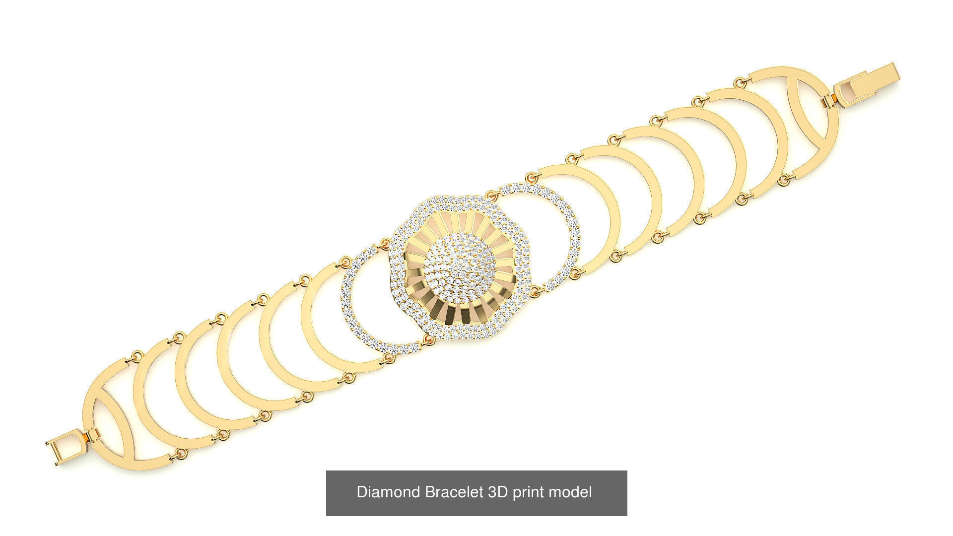 259 Chain Type Bracelets Mega Pack 3dm stl renders gemmap  3D Model Collection_162