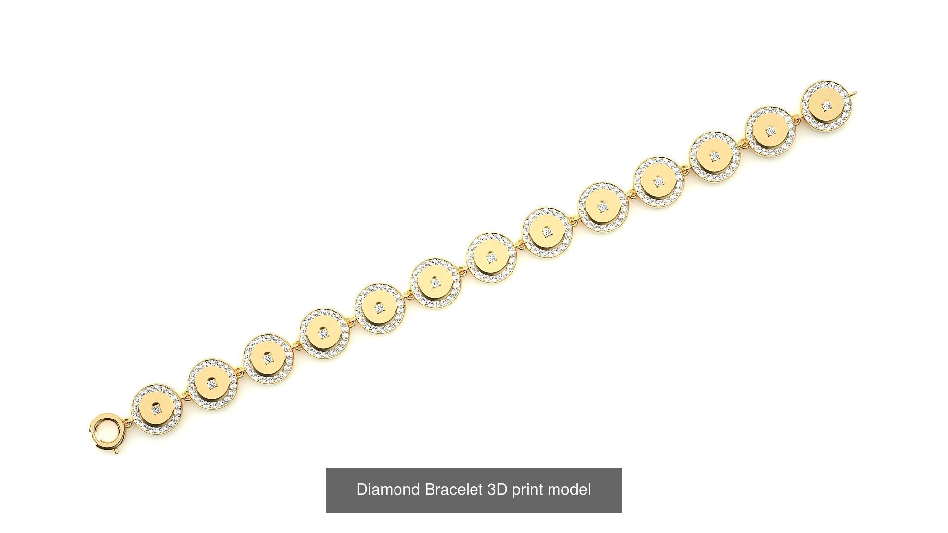 259 Chain Type Bracelets Mega Pack 3dm stl renders gemmap  3D Model Collection_69