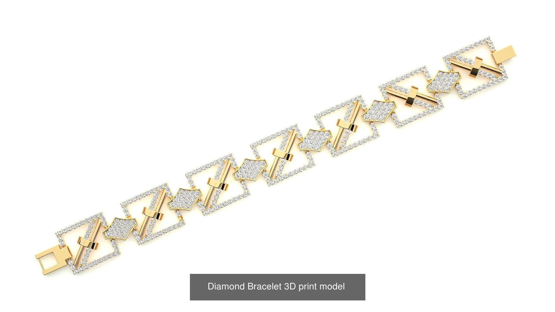 259 Chain Type Bracelets Mega Pack 3dm stl renders gemmap  3D Model Collection_131