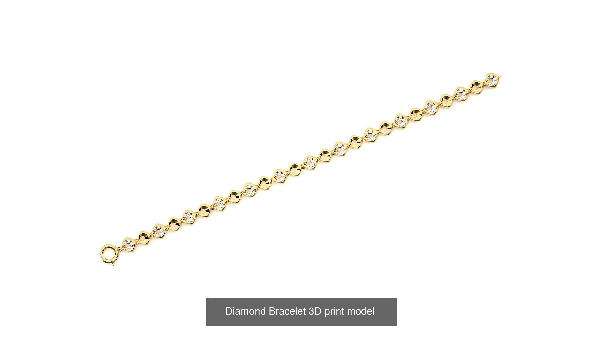 259 Chain Type Bracelets Mega Pack 3dm stl renders gemmap  3D Model Collection_66