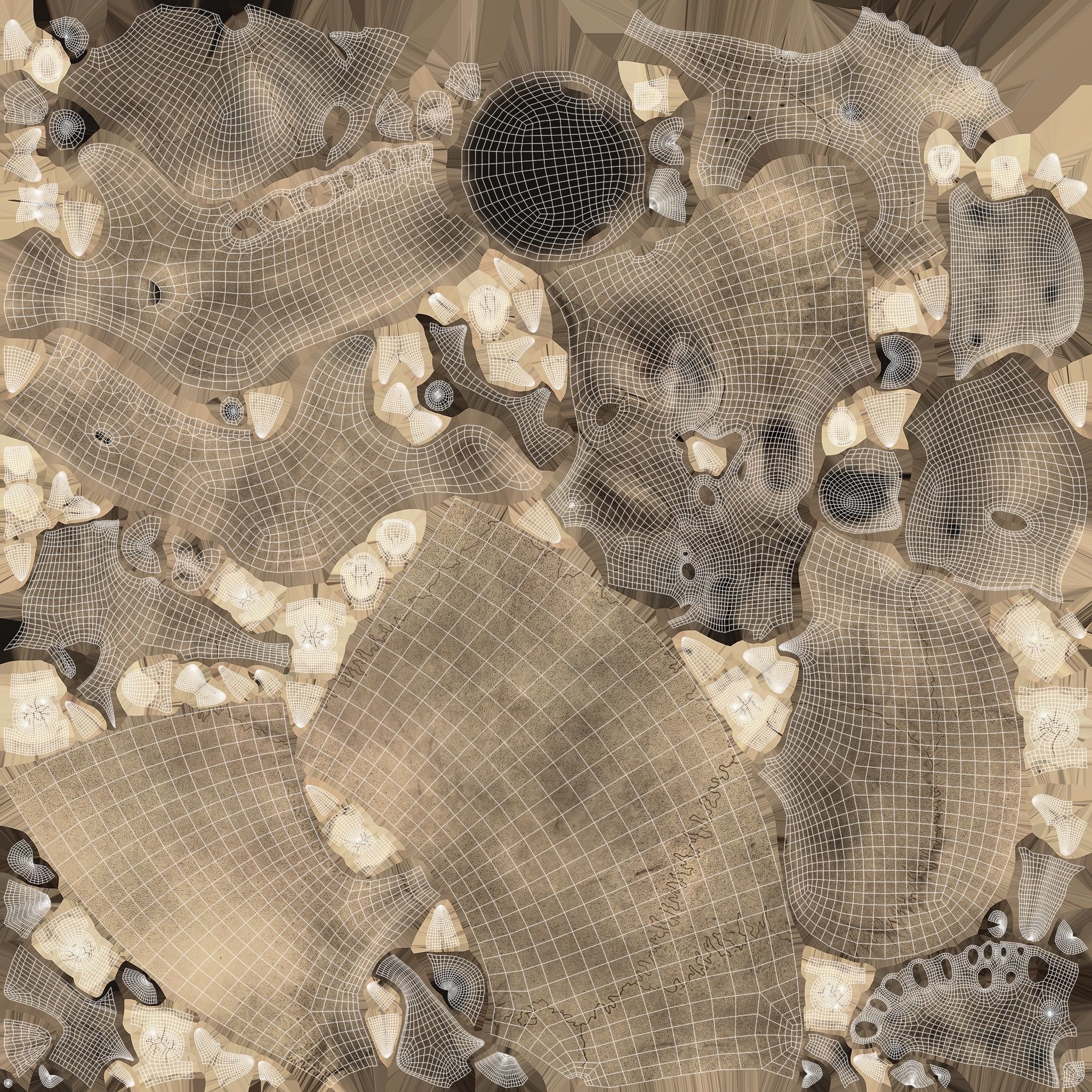 Realistic human skull 02 Low-poly 3D model_9