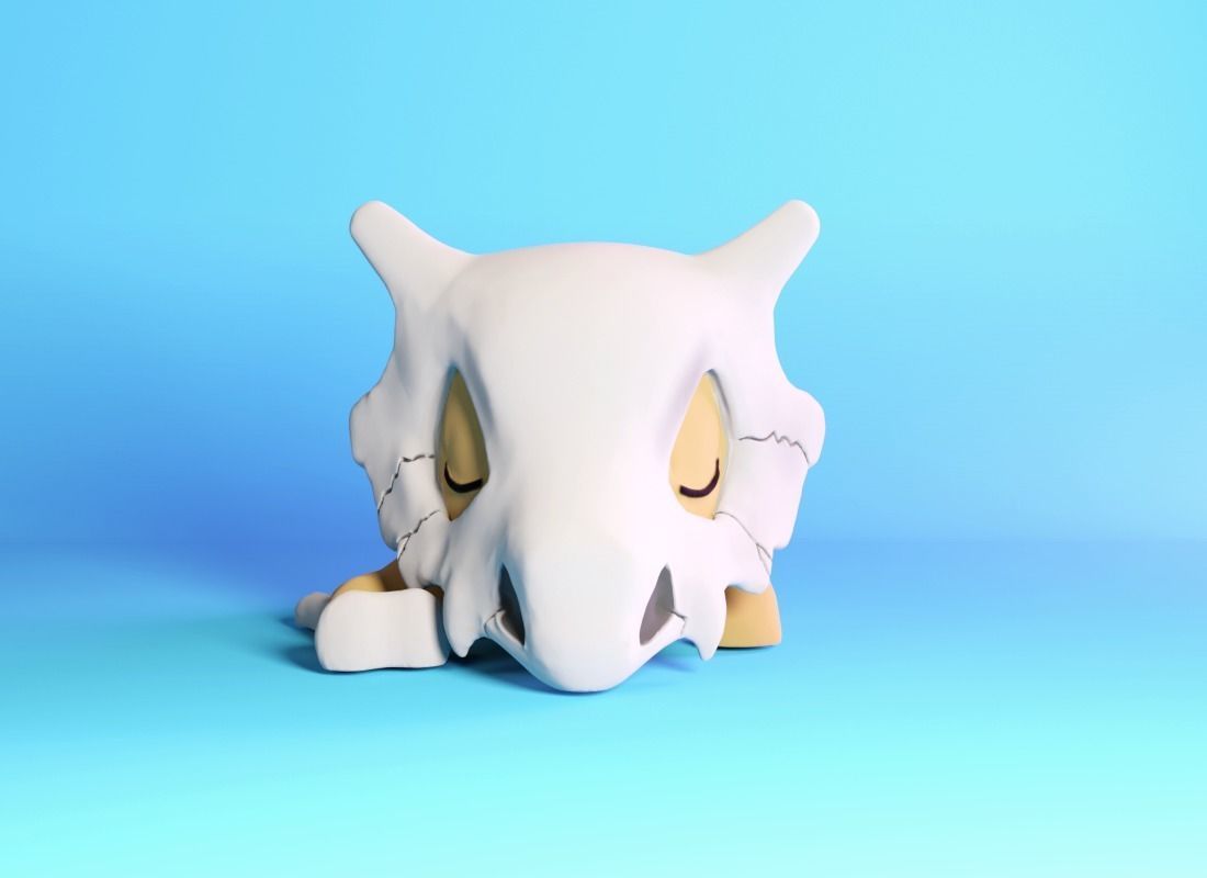 Sleeping Cubone 3D print 3D print model_4