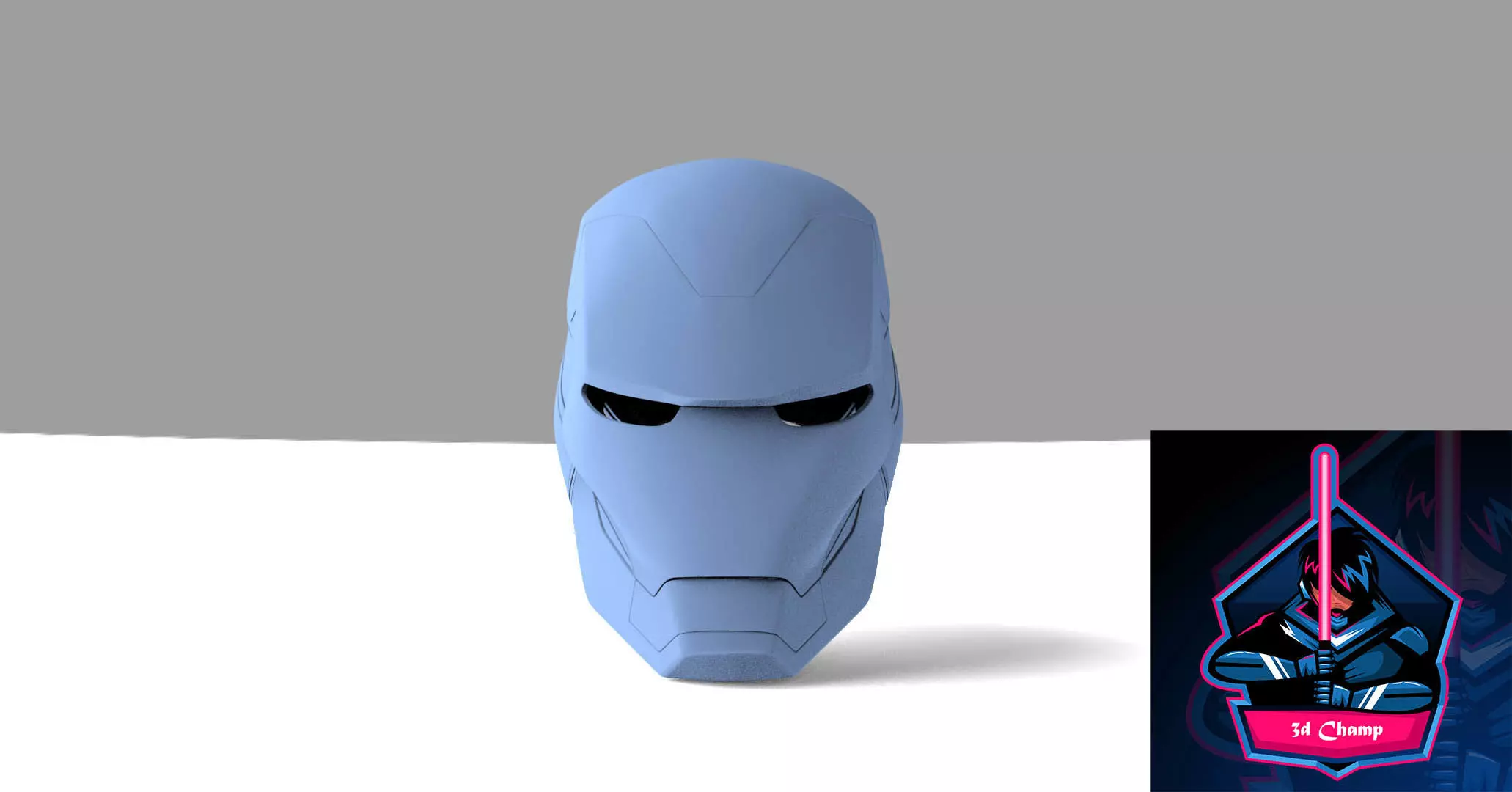 Iron Man MK85 Endgame Helmet ready to 3d printing 3D model_0