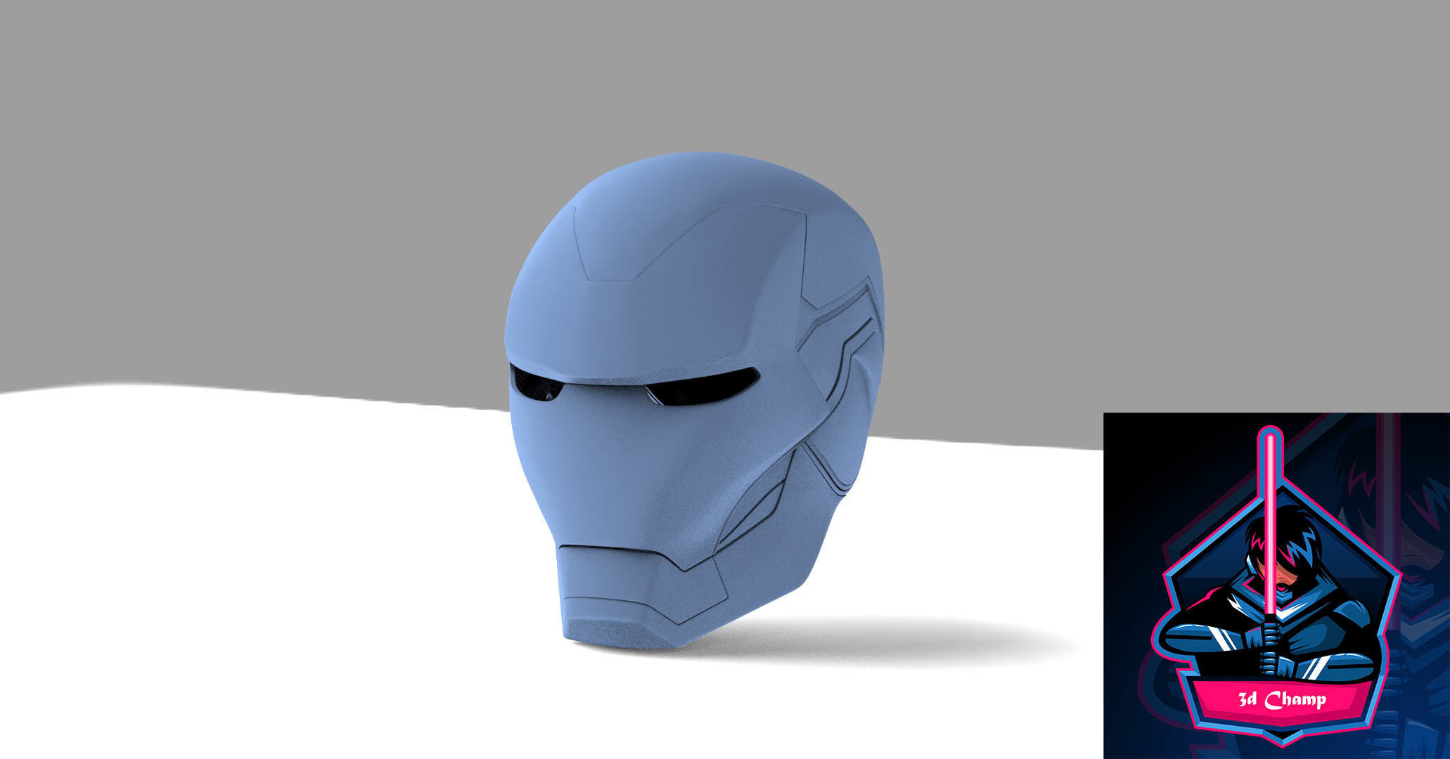 Iron Man MK85 Endgame Helmet ready to 3d printing 3D model_1