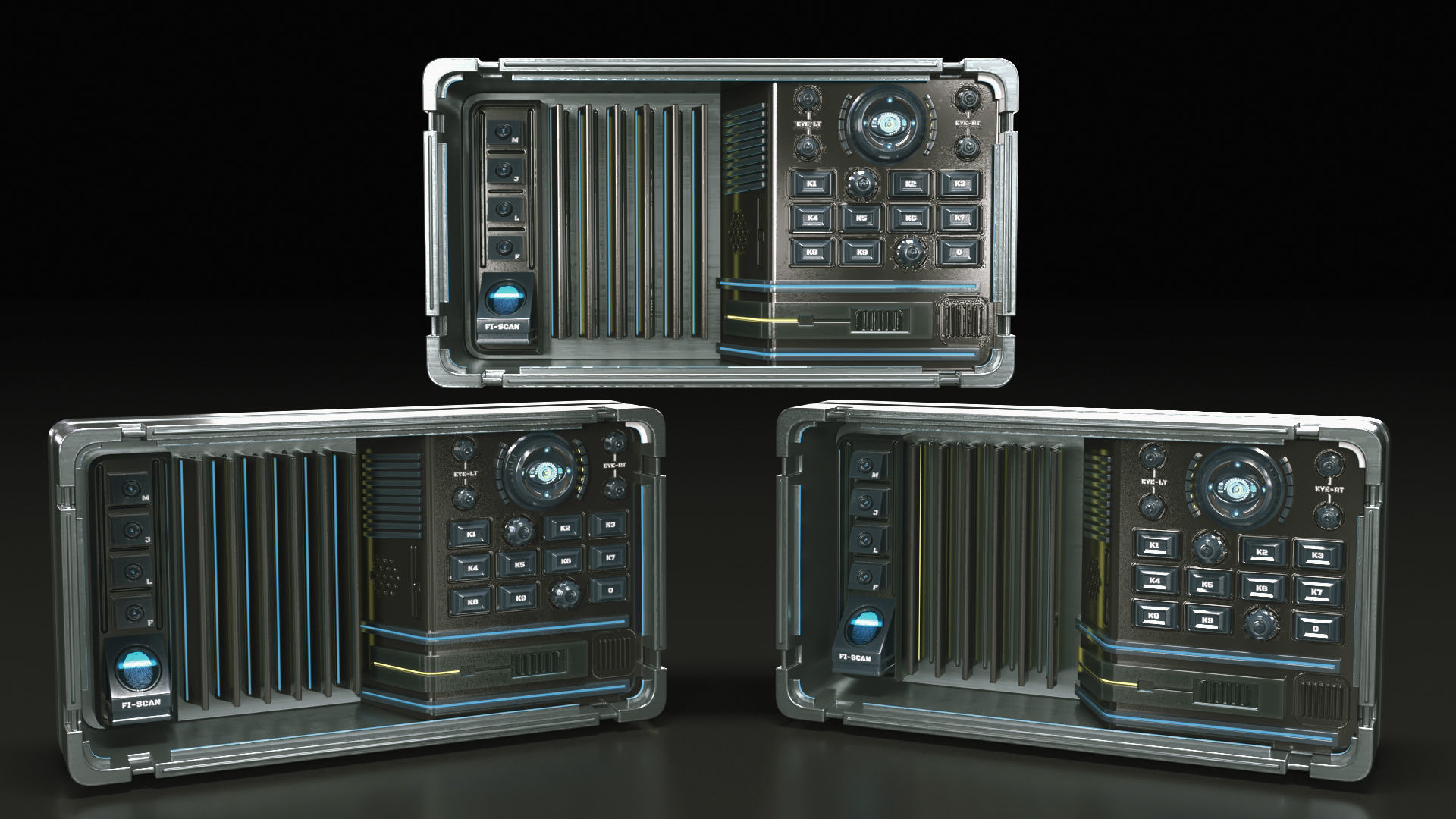 control panel 3D model_4