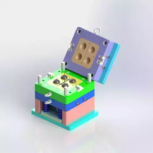 Collapsible Core Mold Free 3D model
