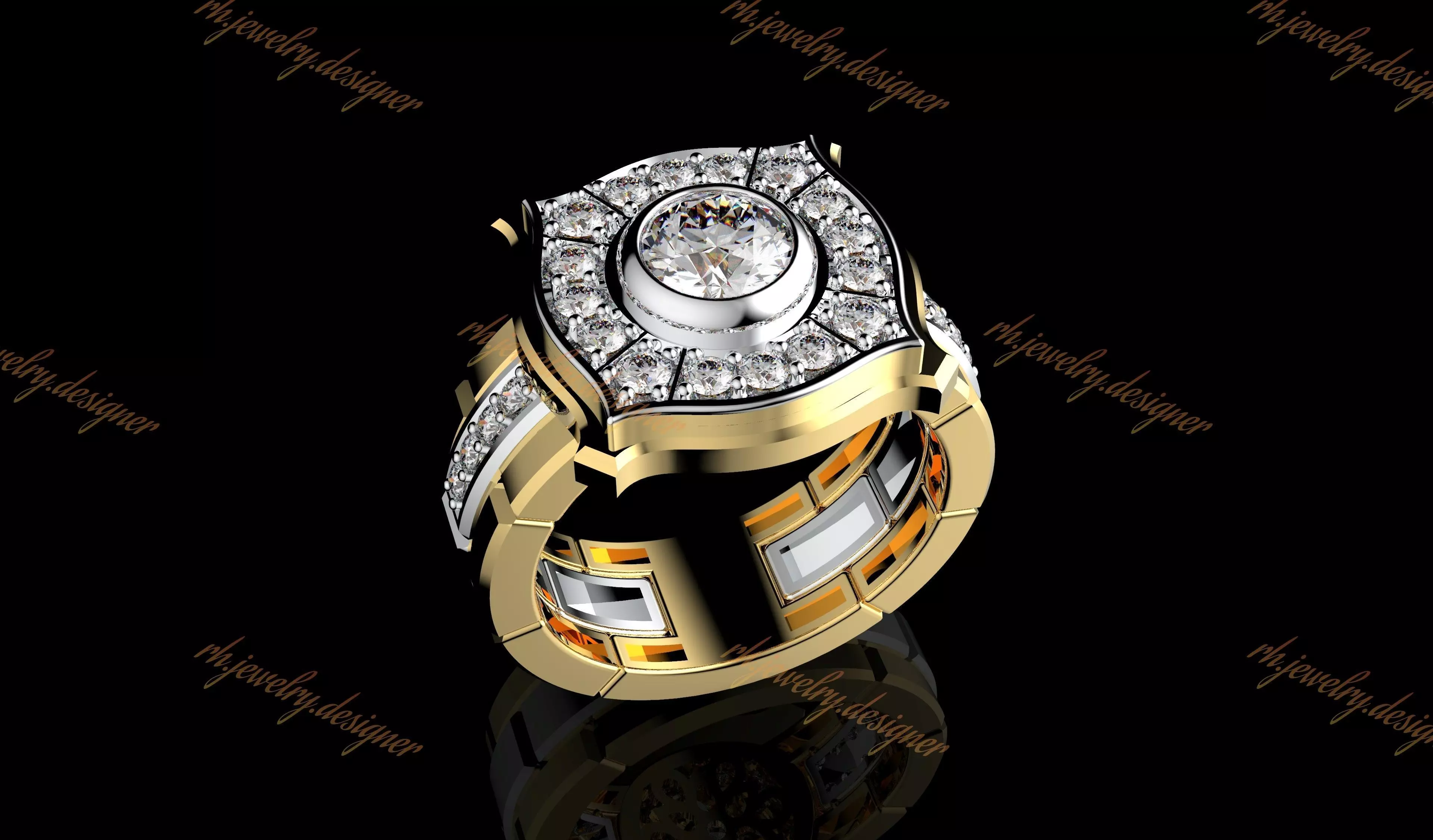 Gold N1073 3D print model_0