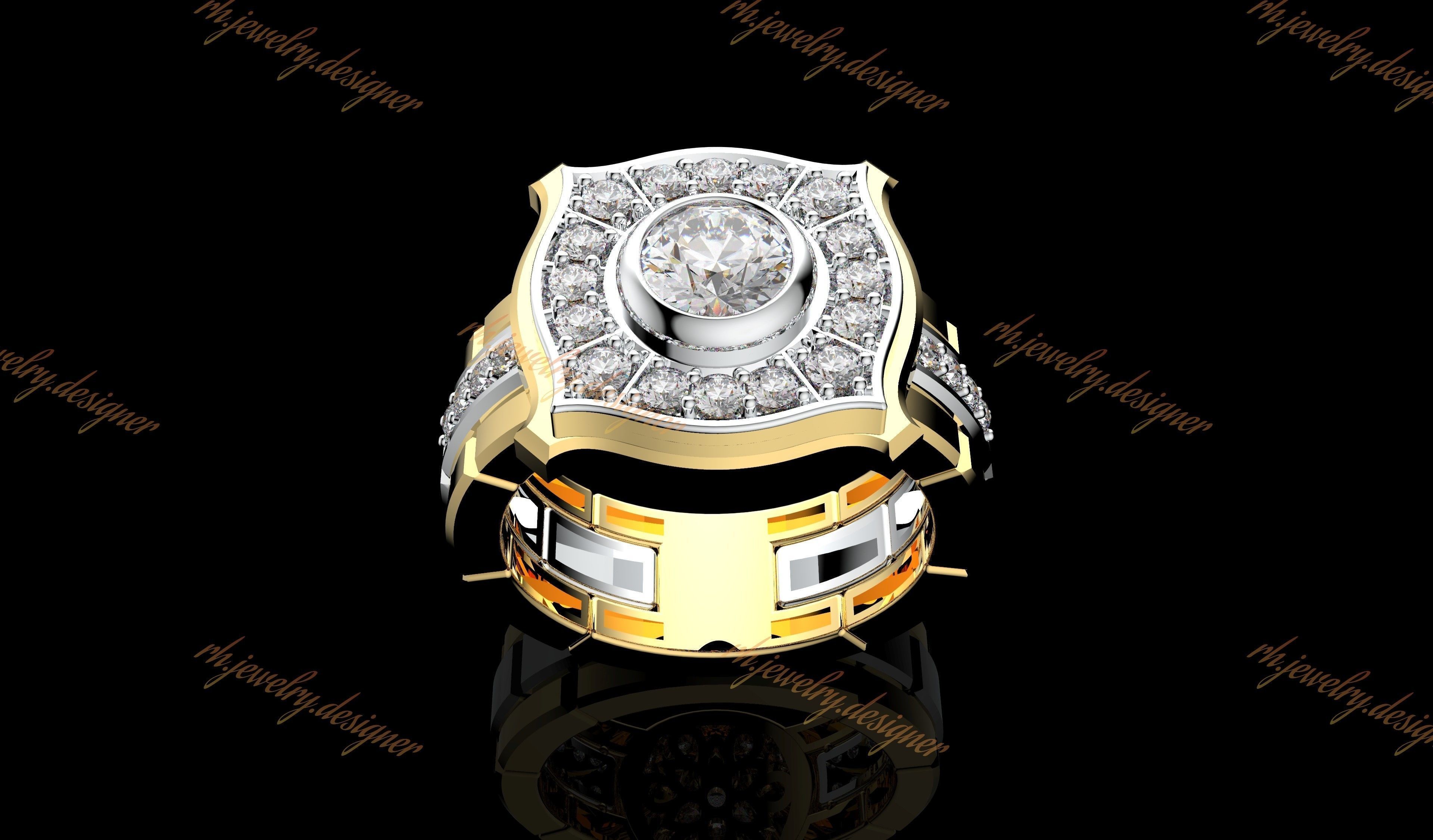 Gold N1073 3D print model_1