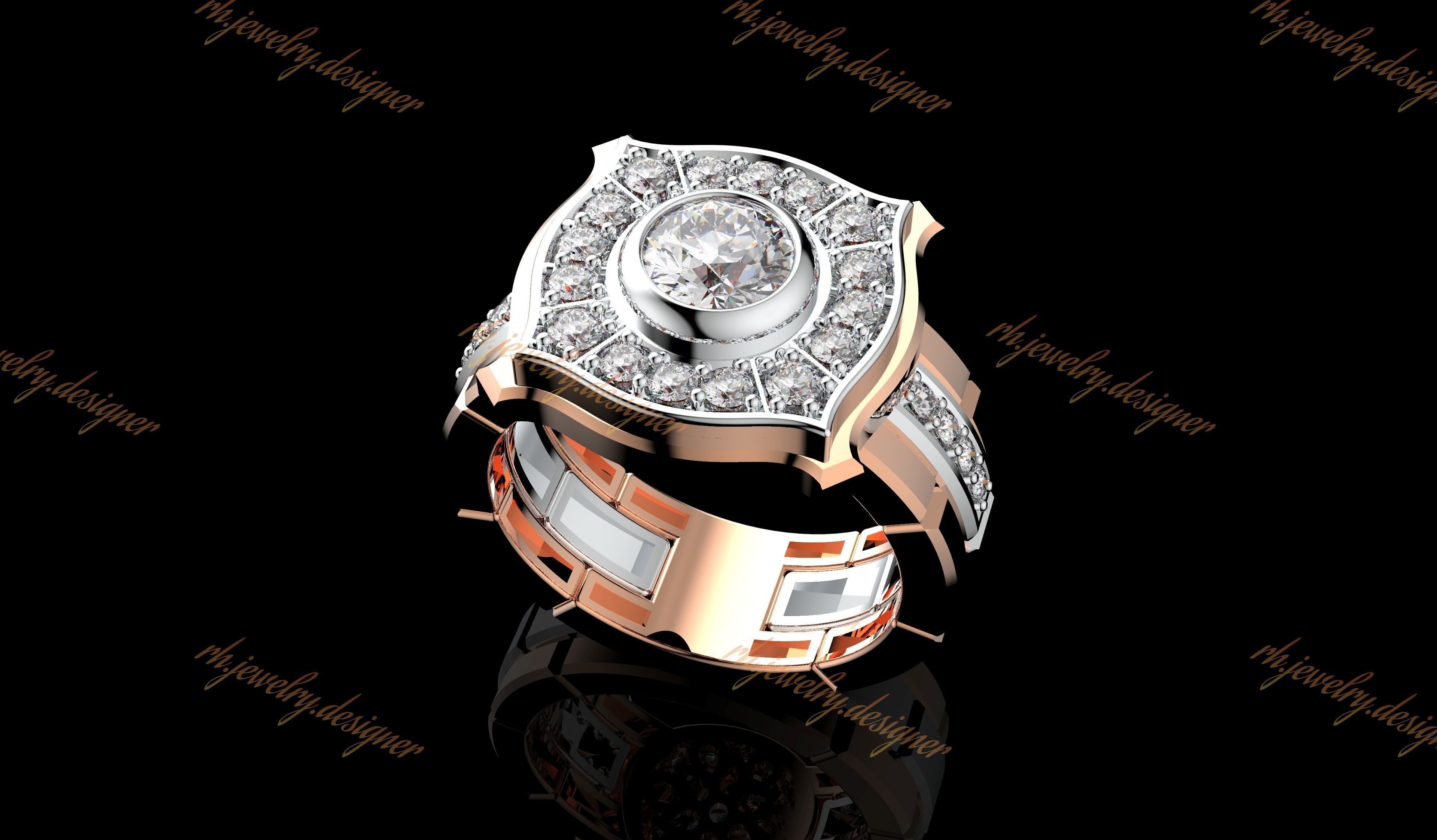 Gold N1073 3D print model_7