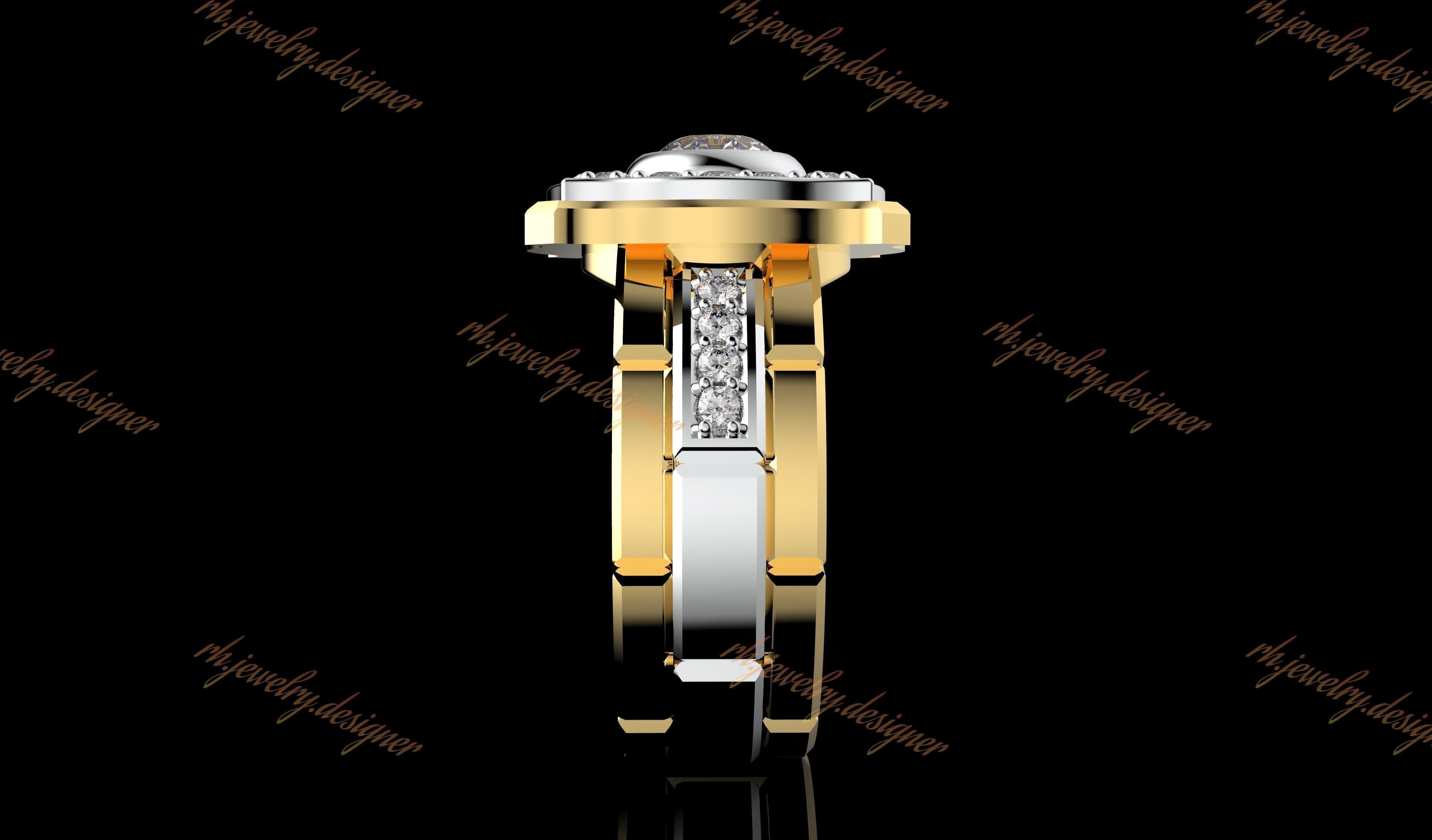 Gold N1073 3D print model_4