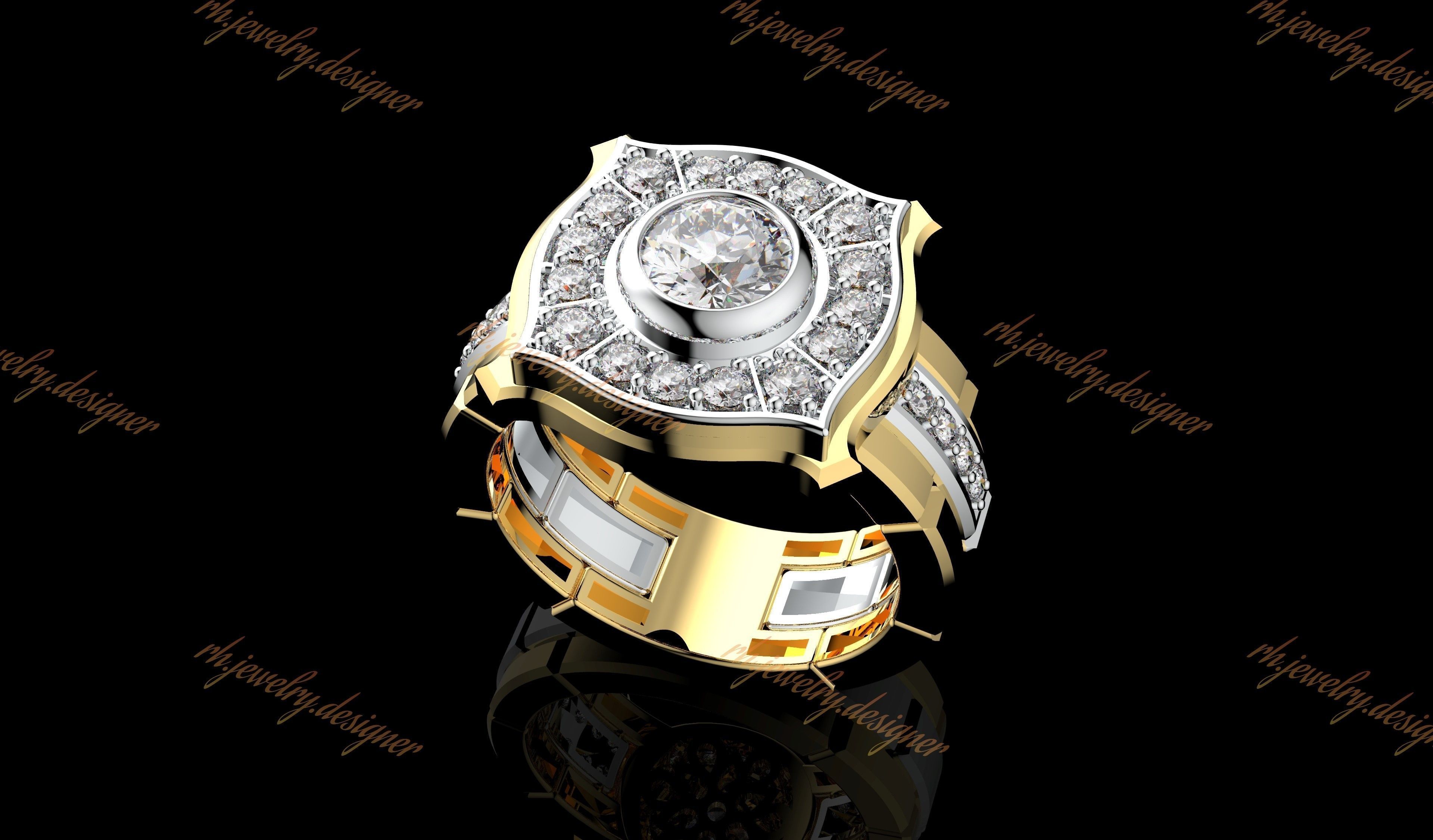 Gold N1073 3D print model_6