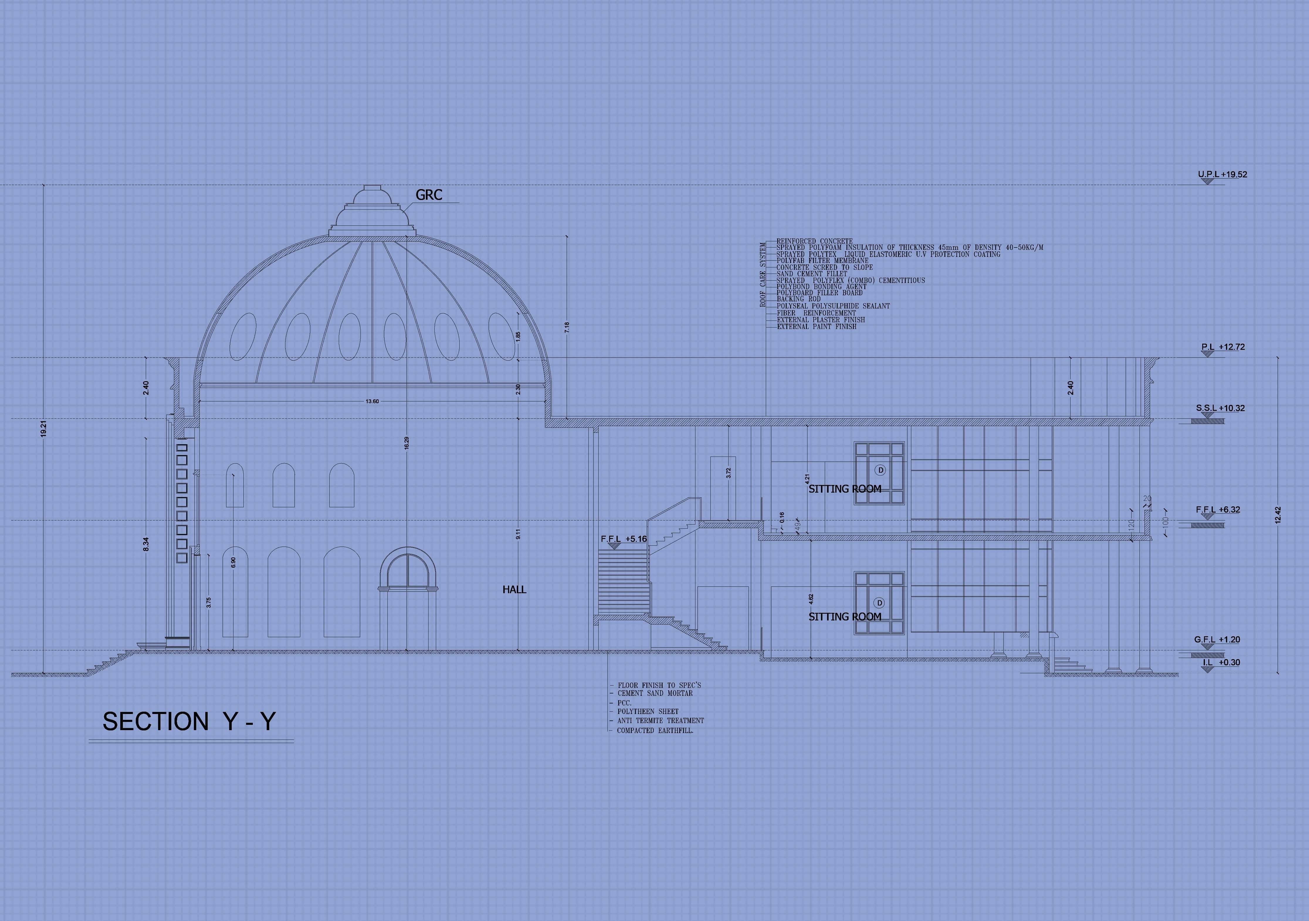 The grand luxurious palace Low-poly 3D model_7