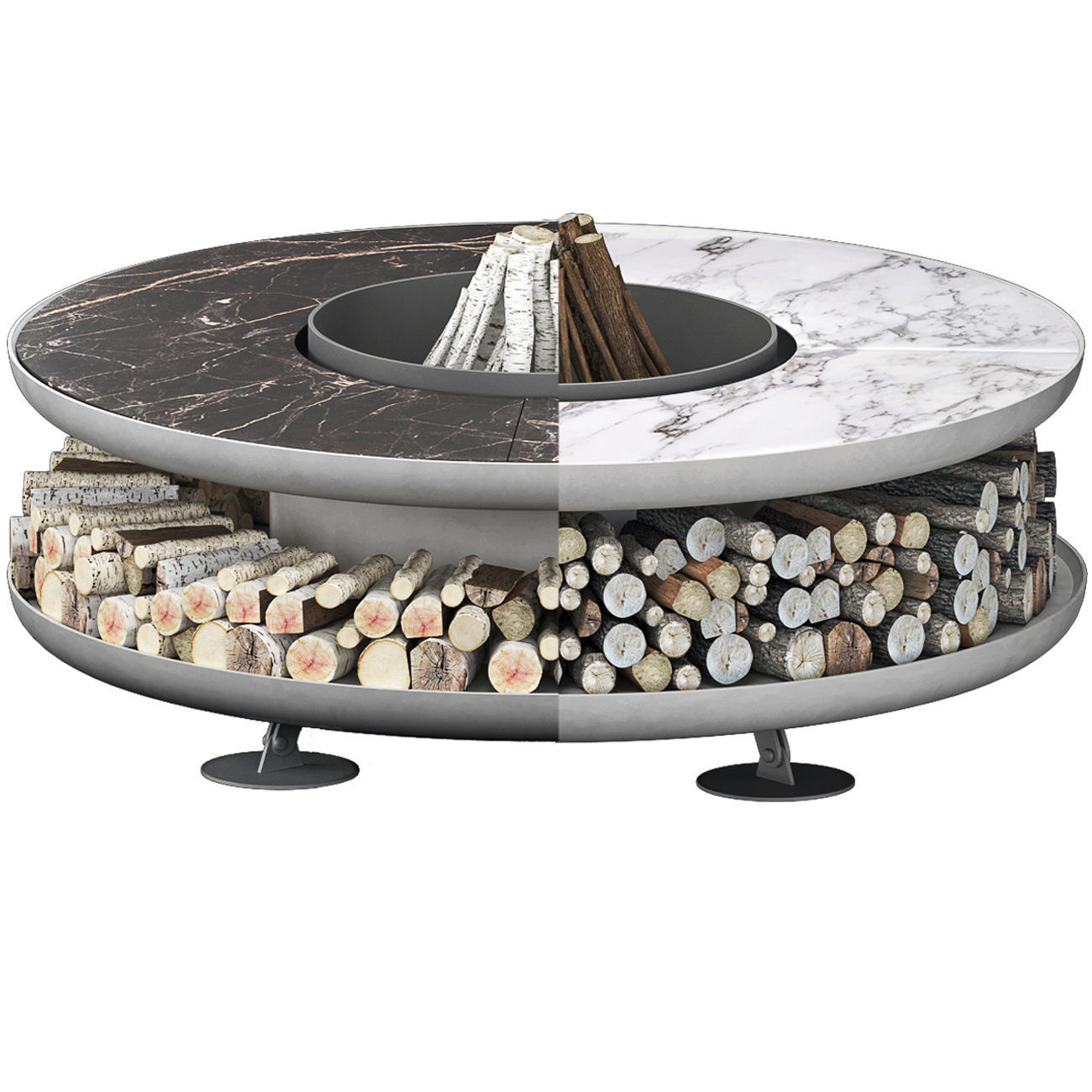 Fire pit moon 3D model_11