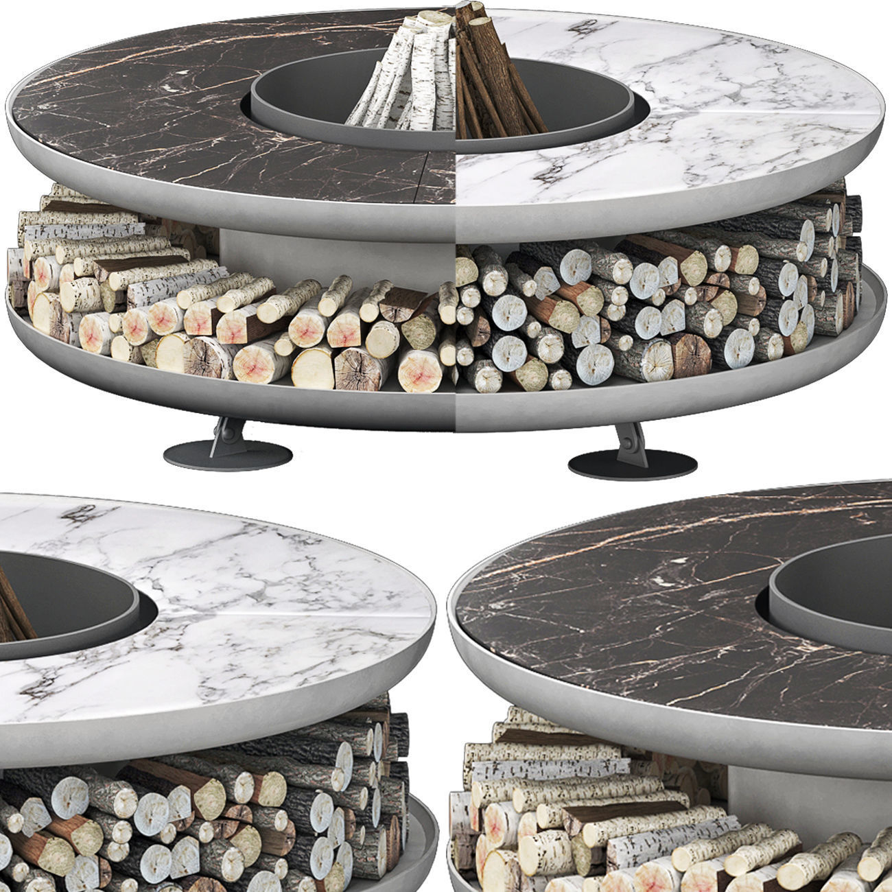 Fire pit moon 3D model_8