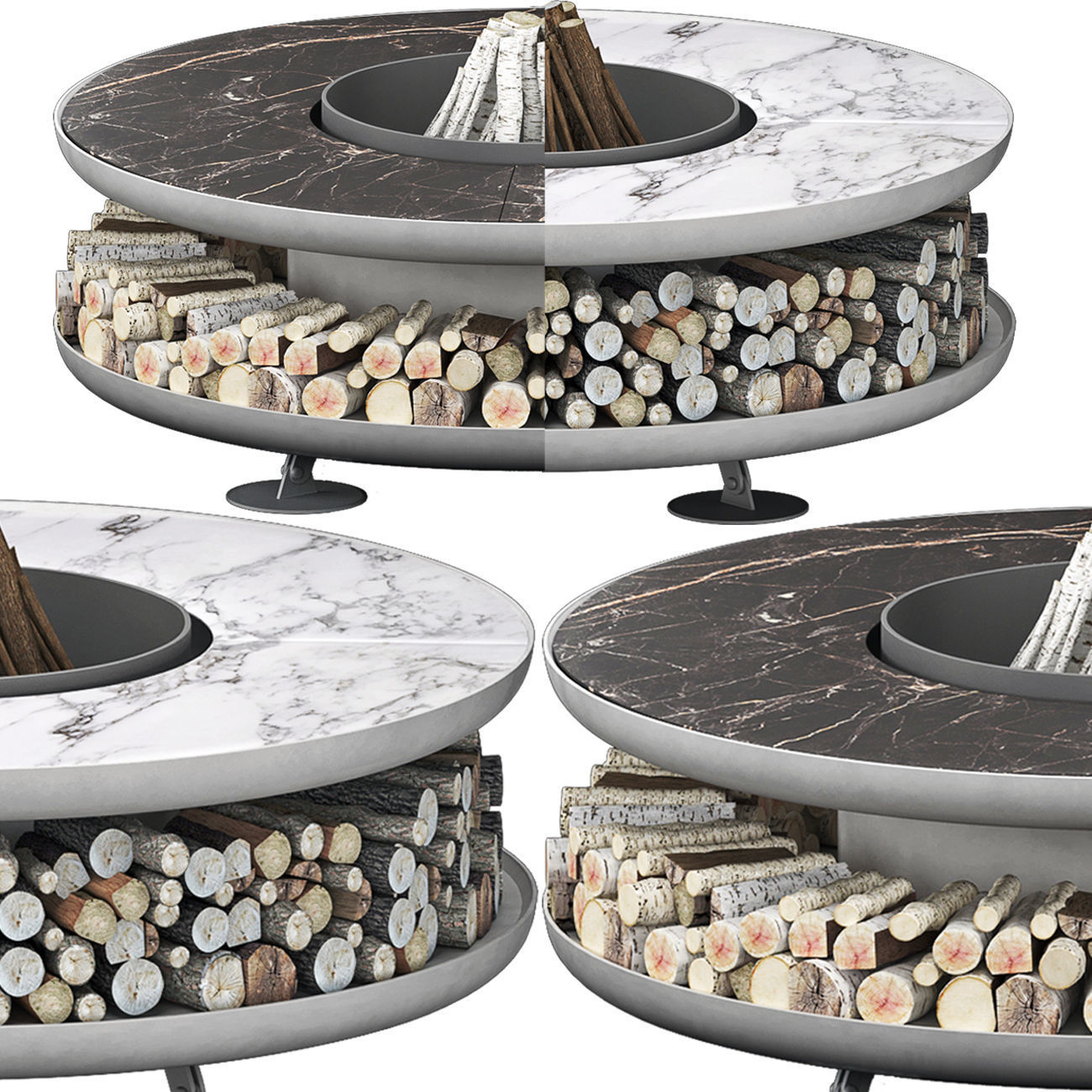 Fire pit moon 3D model_3