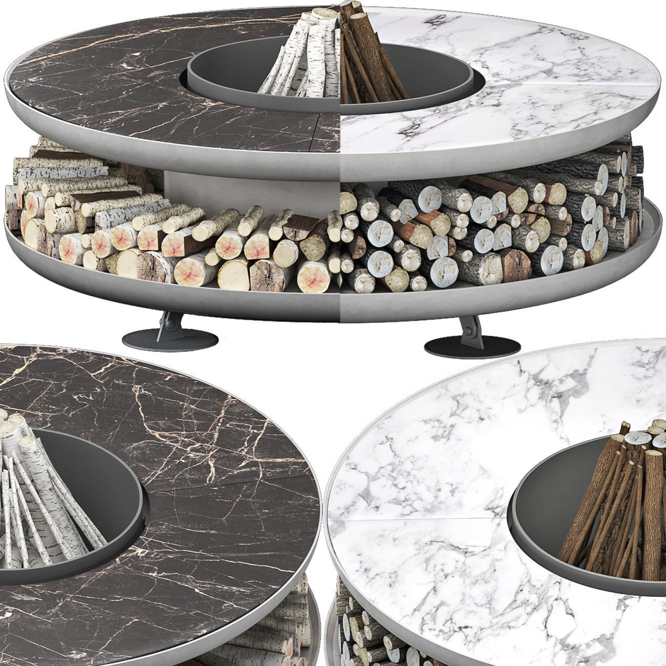 Fire pit moon 3D model_15