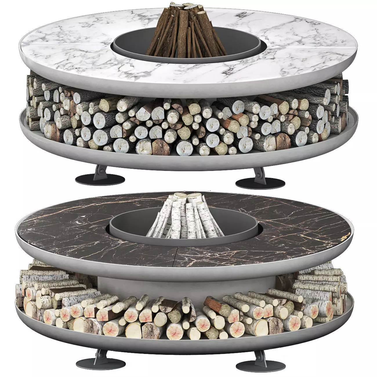 Fire pit moon 3D model_0