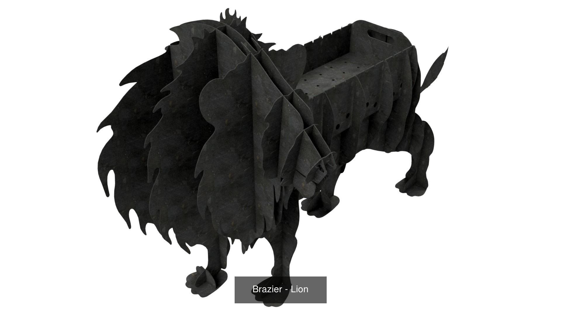 Braziers in the form of animals 3D Model Collection_14