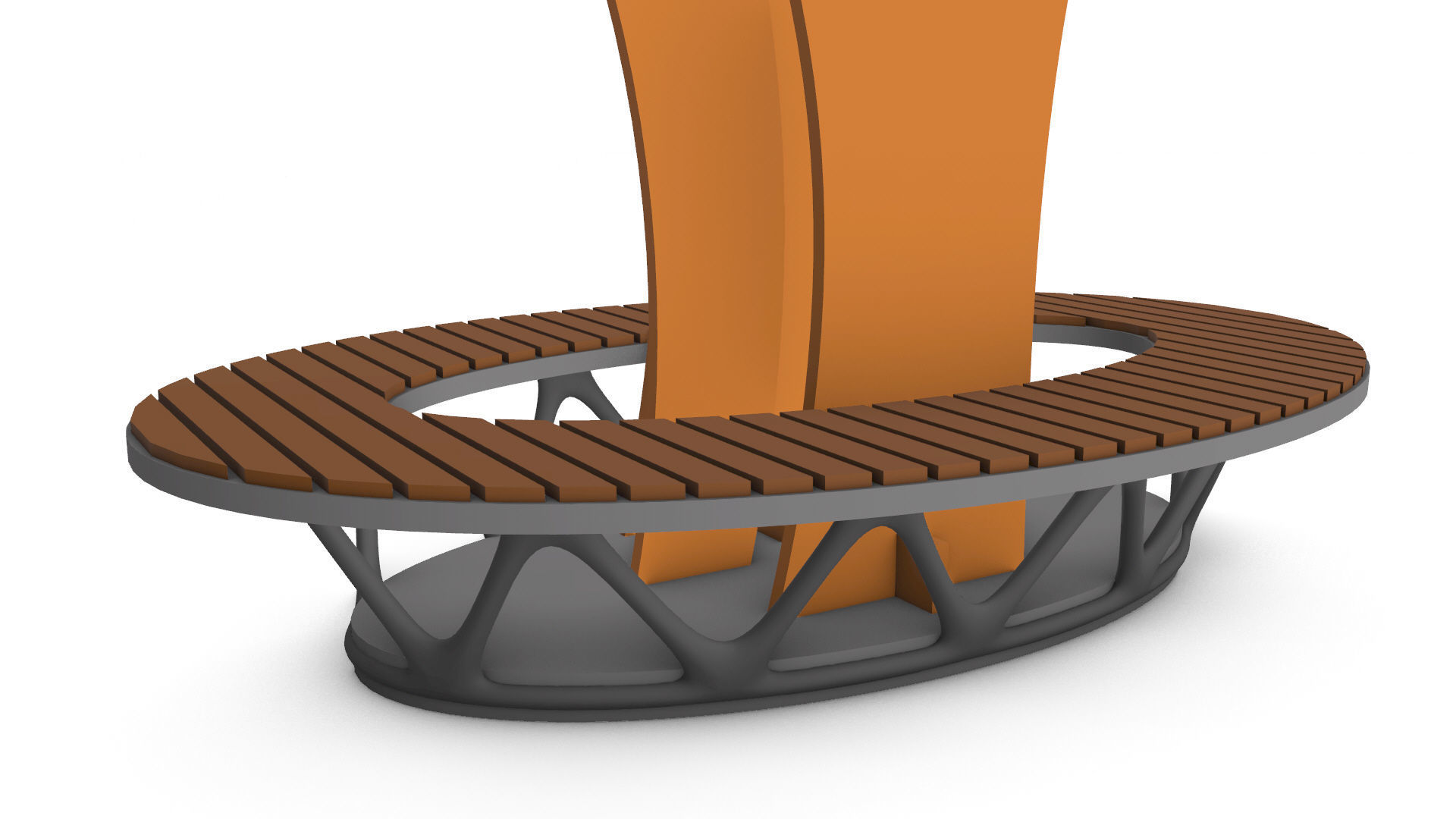 Cantilever Pergola Waffle Structure 3D model_29