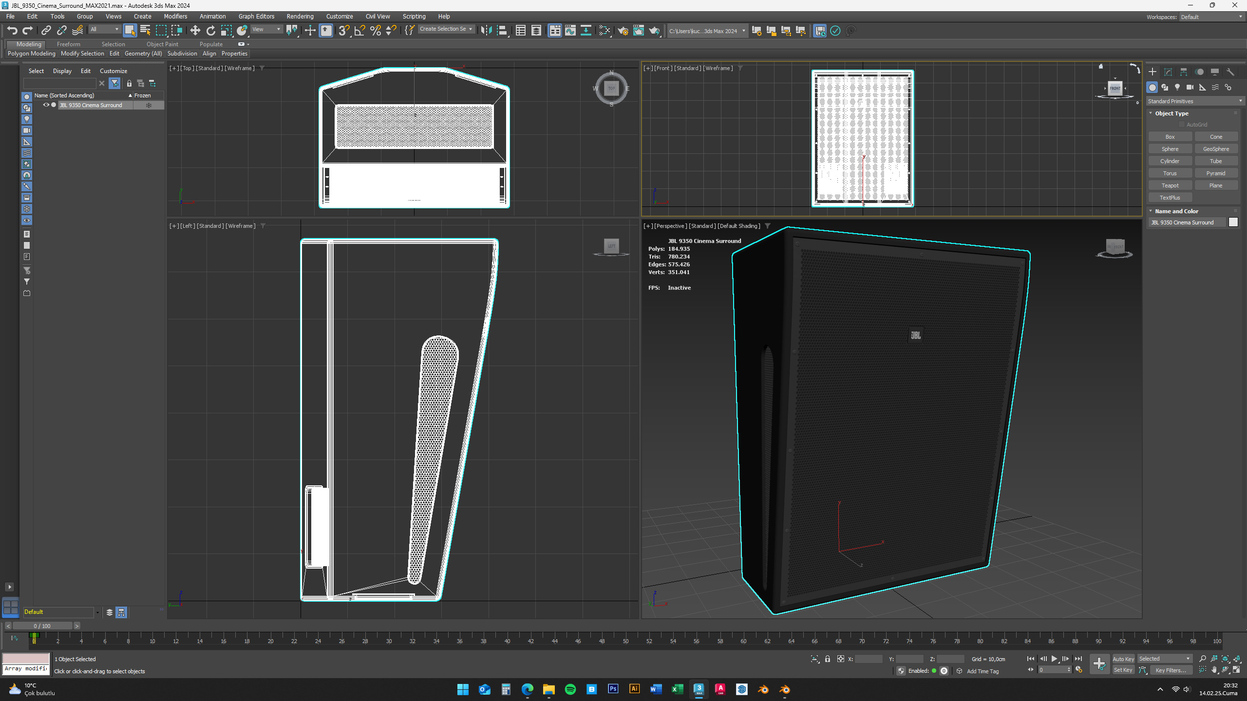 JBL 9350 Cinema Surround Monitor 3D model_9