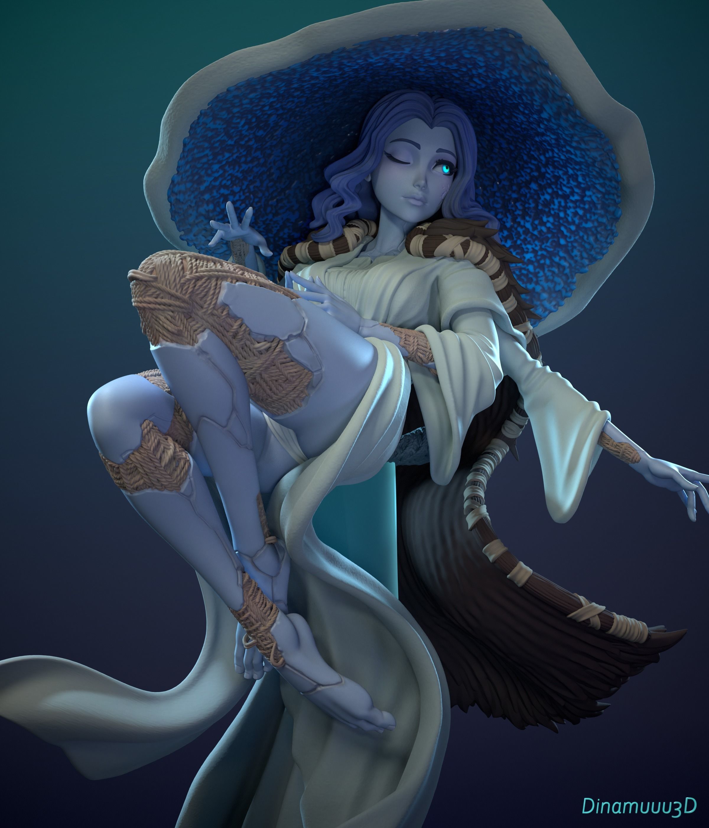 Ranni The Witch Elden Ring Multi Versions SFW NSFW STL 3D print model_7