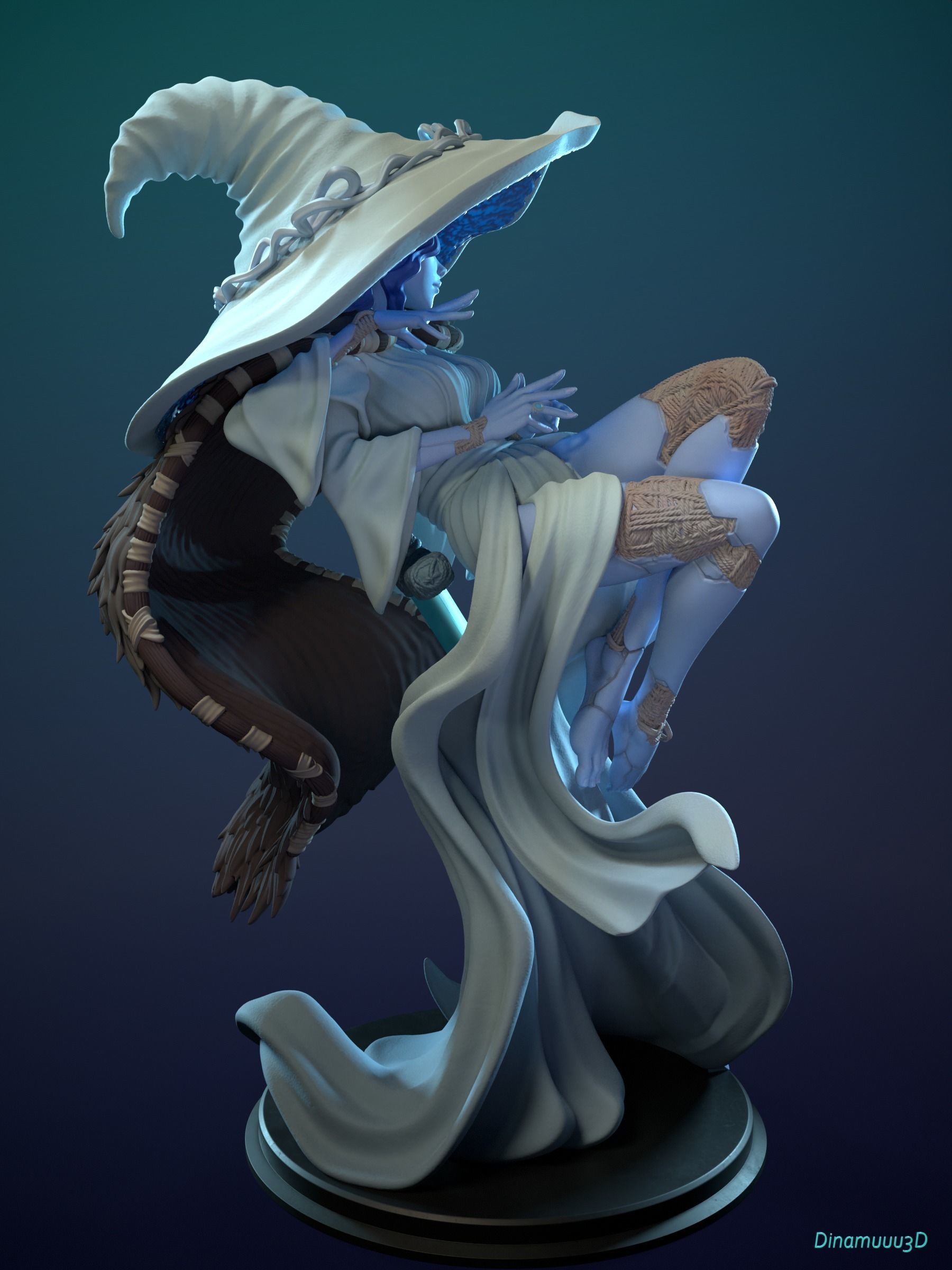 Ranni The Witch Elden Ring Multi Versions SFW NSFW STL 3D print model_6