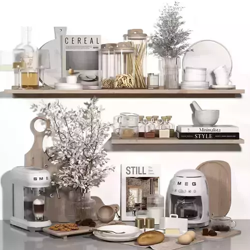 Kitchen accessories 08 - Decorative Set 36 Low-poly 3D model