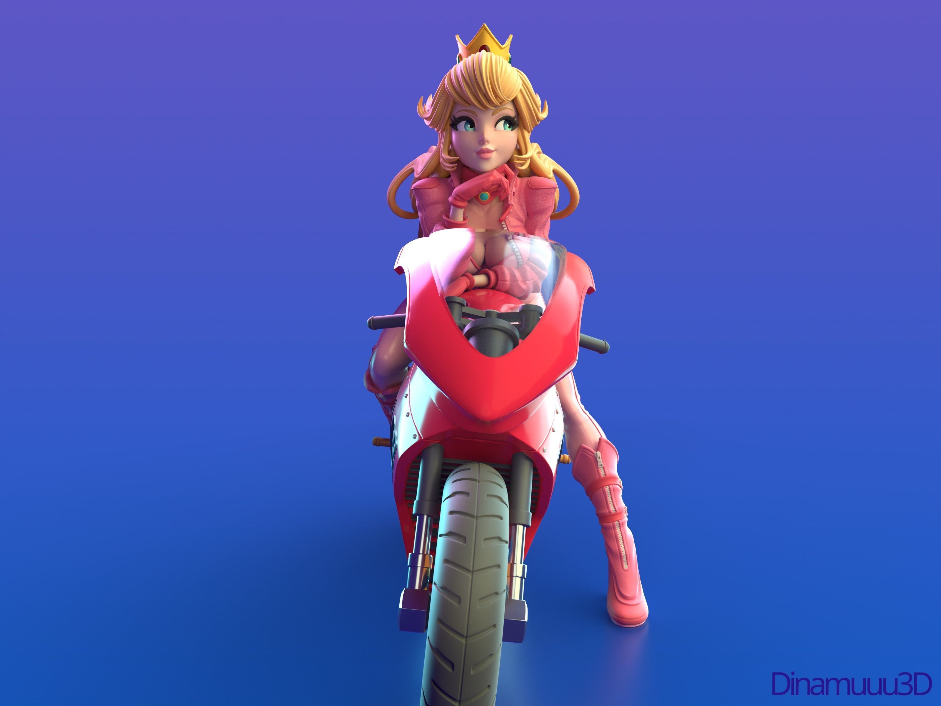 Princess Peach Super Mario Multi Version SFW NSFW STL 3D print model_9