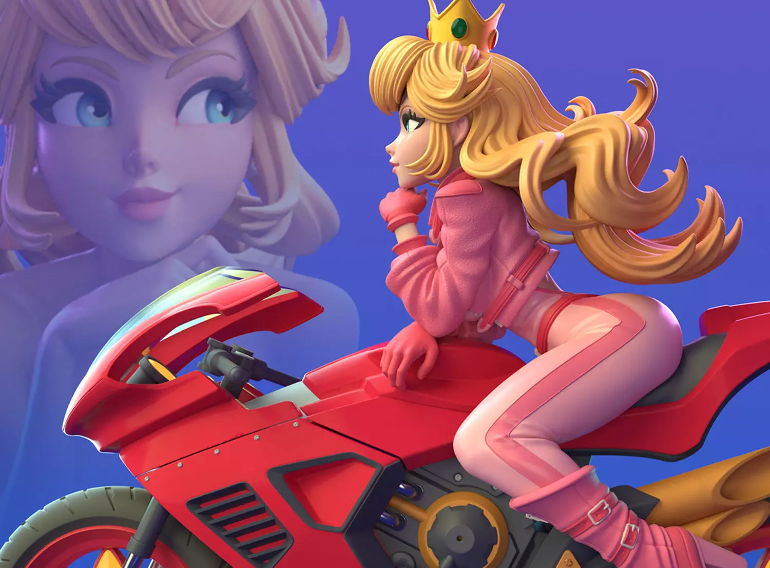 Princess Peach Super Mario Multi Version SFW NSFW STL 3D print model_0