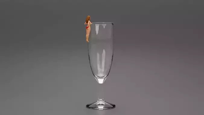 Bikini clad drink markers to attach to the side of your glass