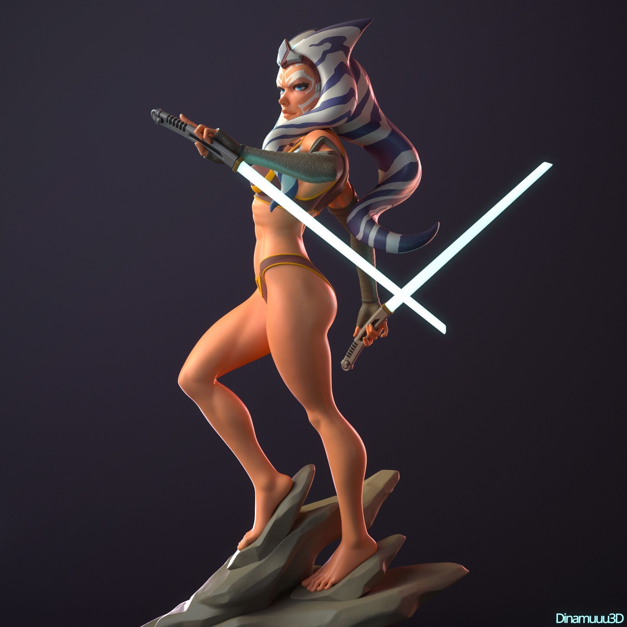 Ahsoka Tano Star Wars Multi Version SFW NSFW STL 3D print model_12