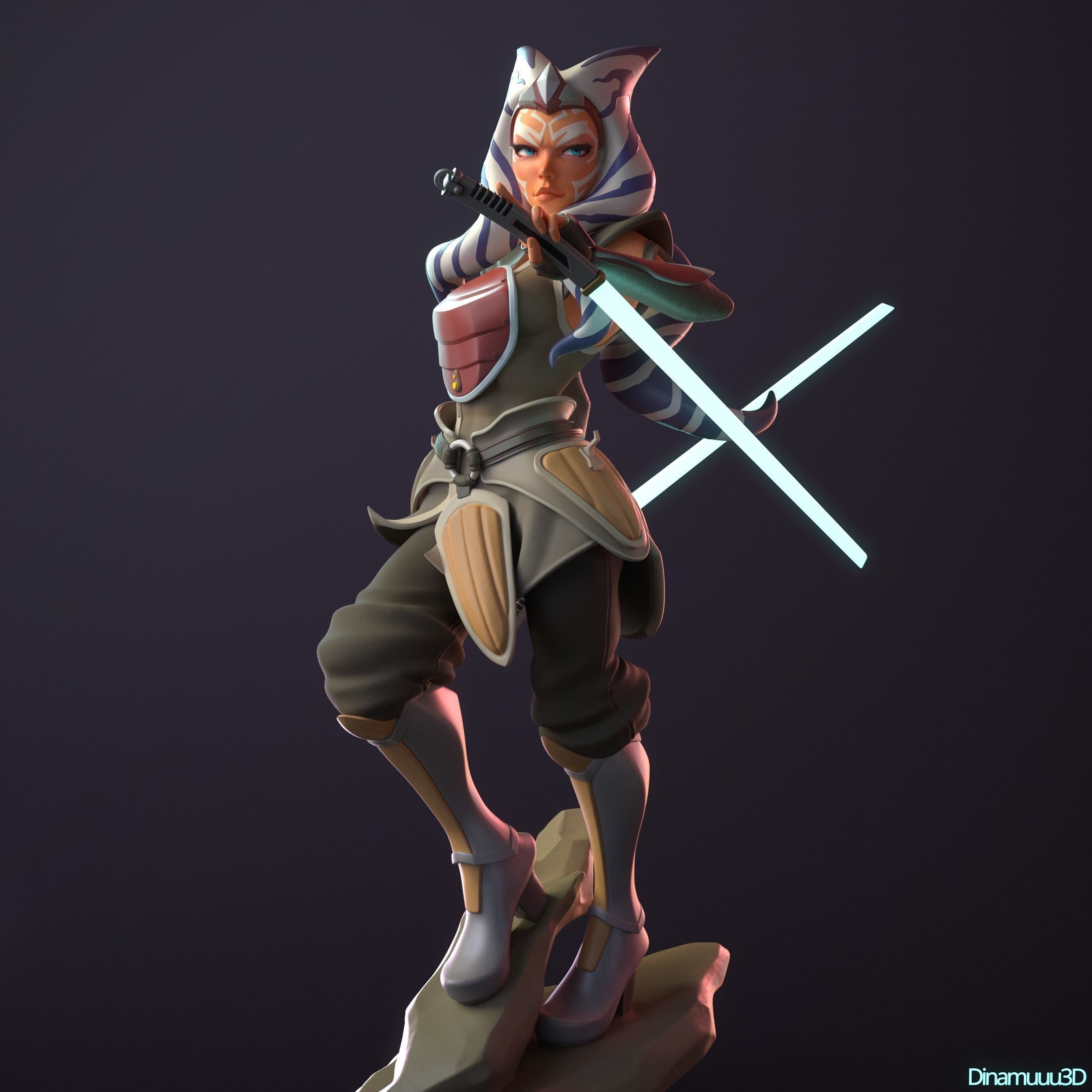 Ahsoka Tano Star Wars Multi Version SFW NSFW STL 3D print model_3