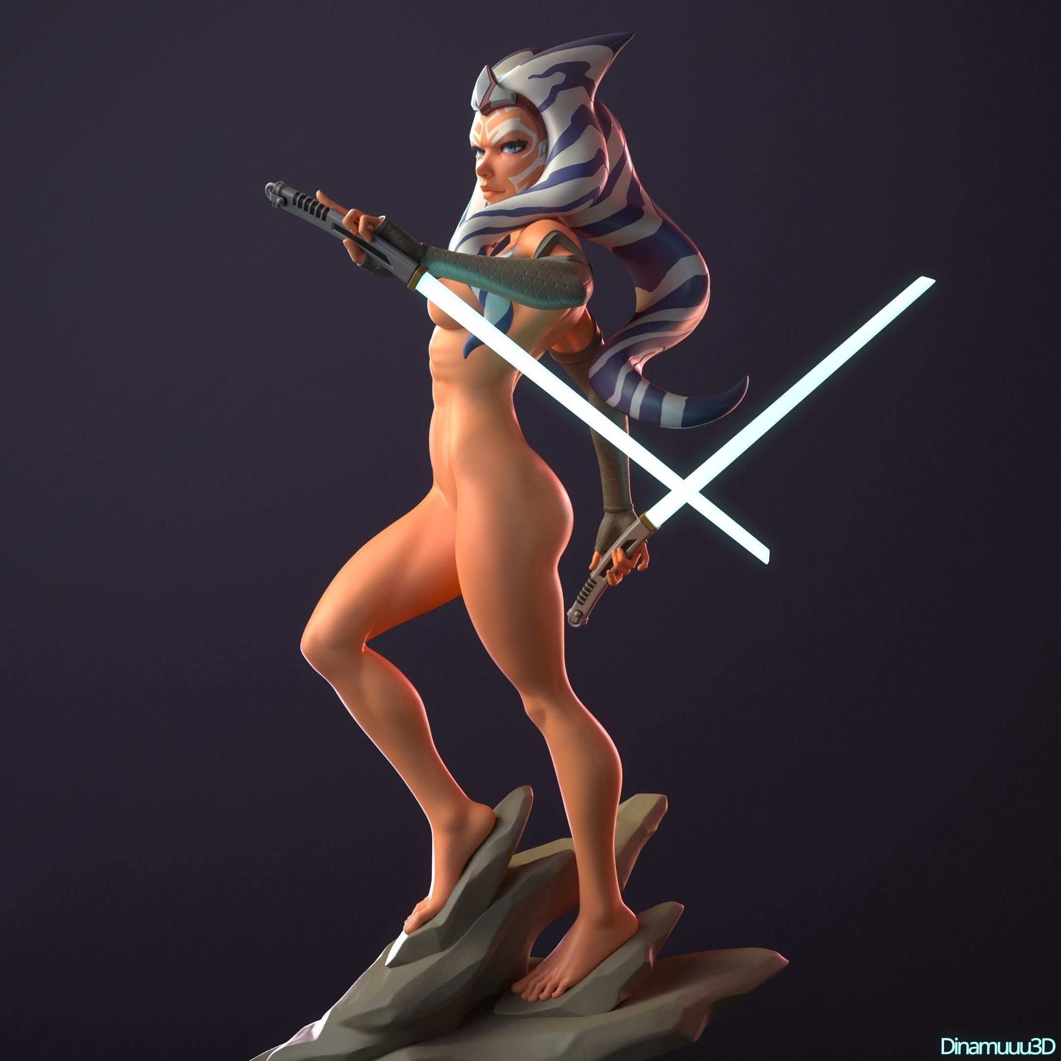 Ahsoka Tano Star Wars Multi Version SFW NSFW STL 3D print model_16