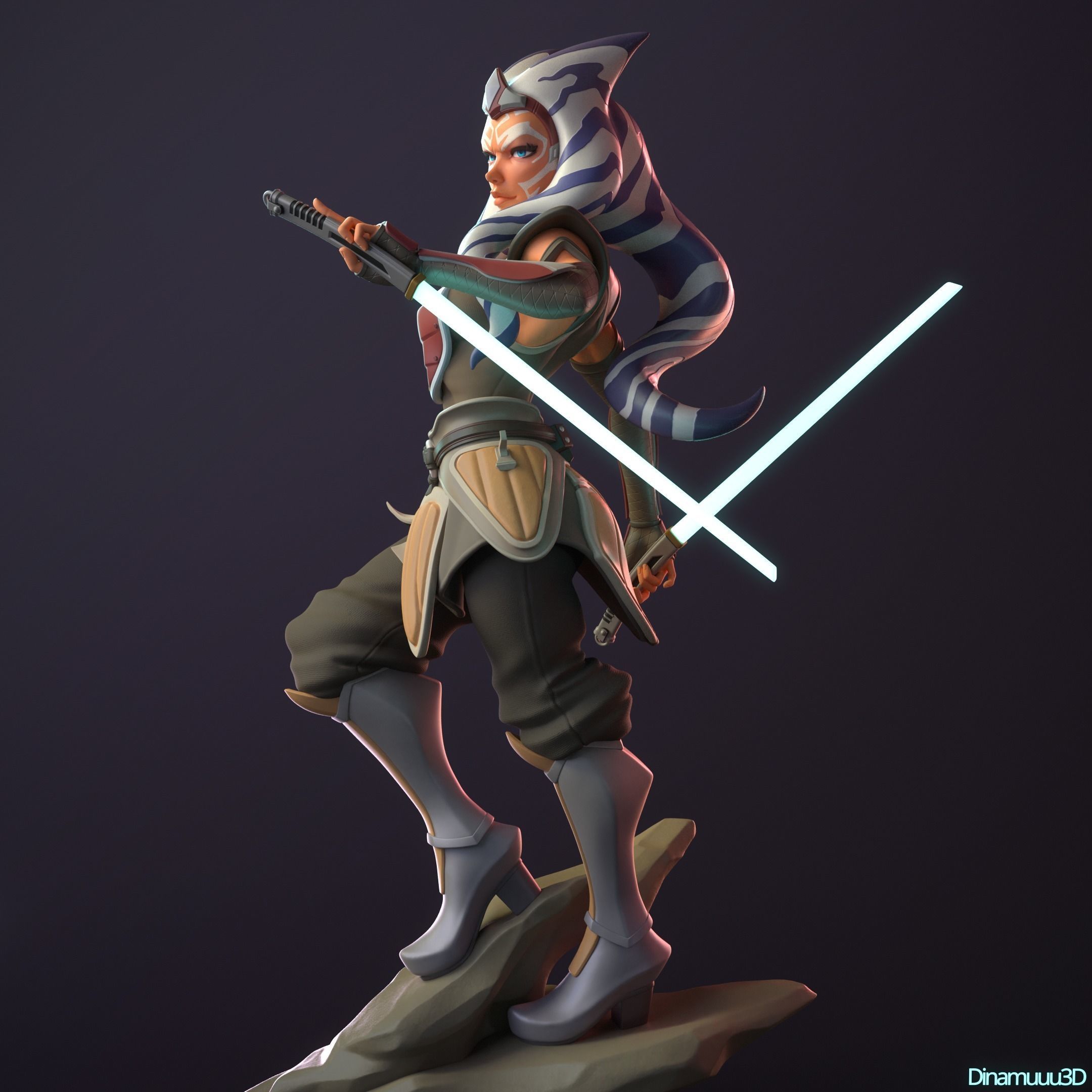 Ahsoka Tano Star Wars Multi Version SFW NSFW STL 3D print model_2