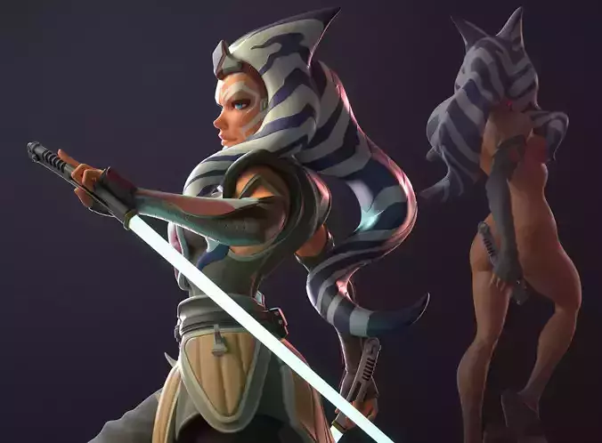 Ahsoka Tano Star Wars Multi Version SFW NSFW STL 3D print model