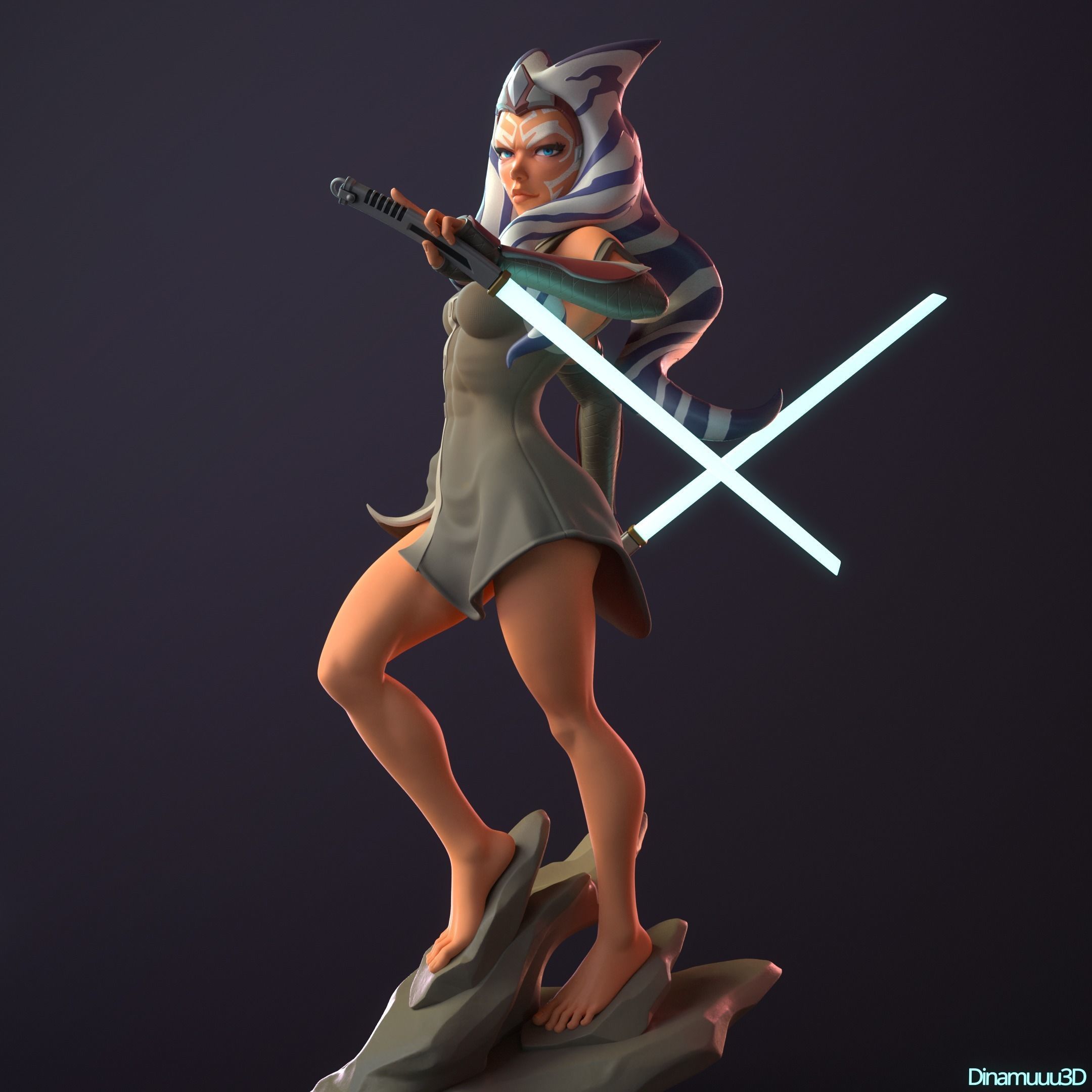 Ahsoka Tano Star Wars Multi Version SFW NSFW STL 3D print model_9