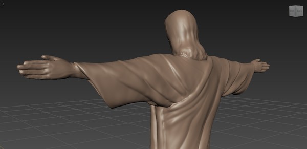 Cristo Redentor Christ the Redeemer - High-poly 3D model_3