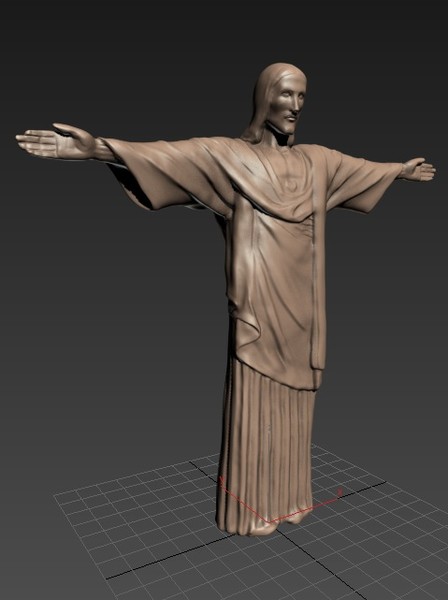 Cristo Redentor Christ the Redeemer - High-poly 3D model_2