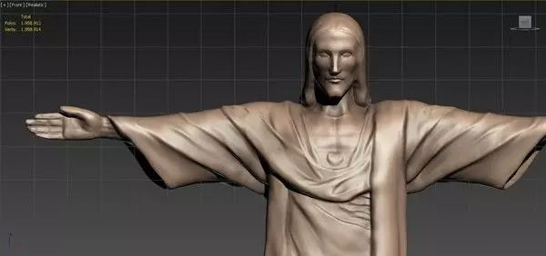 Cristo Redentor Christ the Redeemer - High-poly 3D model_0