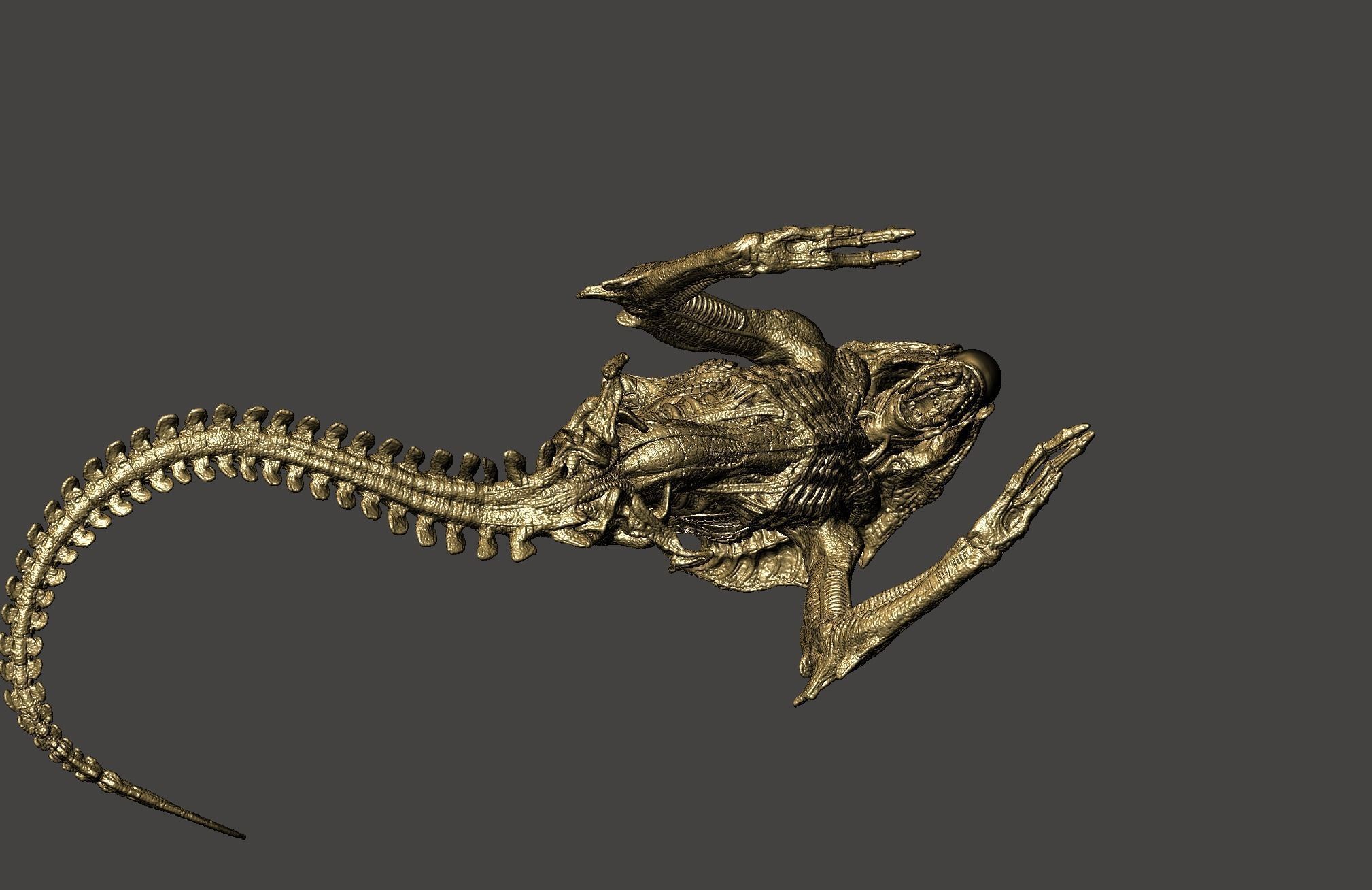 TITAN XENOMORPH QUEEN ALIEN ALIENS DARK DESCENT ULTRA DETAILED 3D print model_46