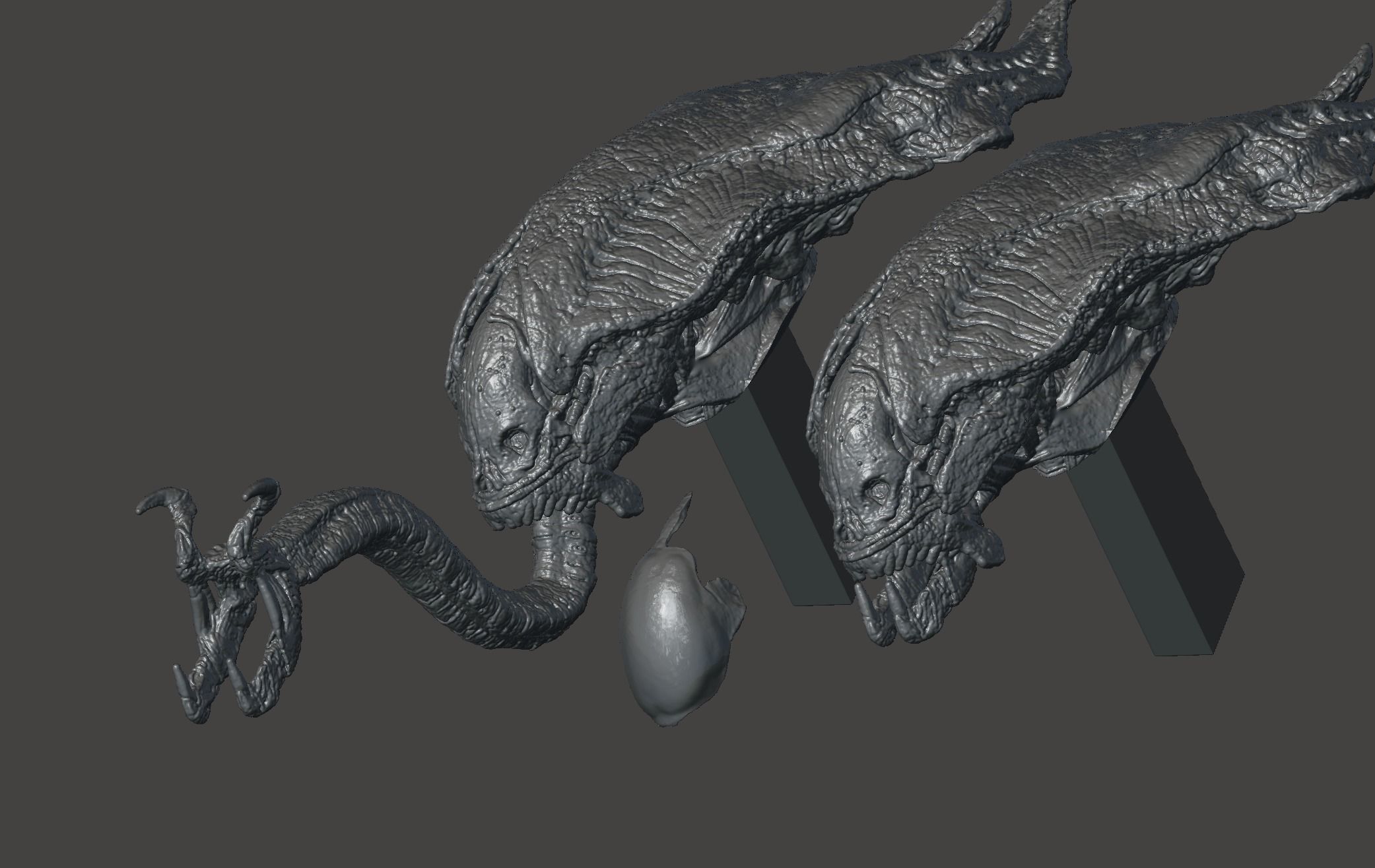 TITAN XENOMORPH QUEEN ALIEN ALIENS DARK DESCENT ULTRA DETAILED 3D print model_34