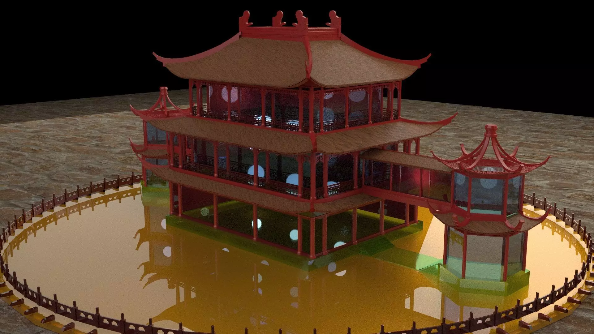 Chinese ancient house 3D model