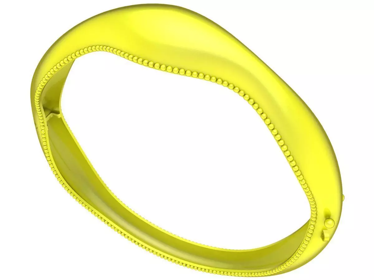 Modern Organic Wave Band Ring Jewelry 3D Model 6359 3D print model