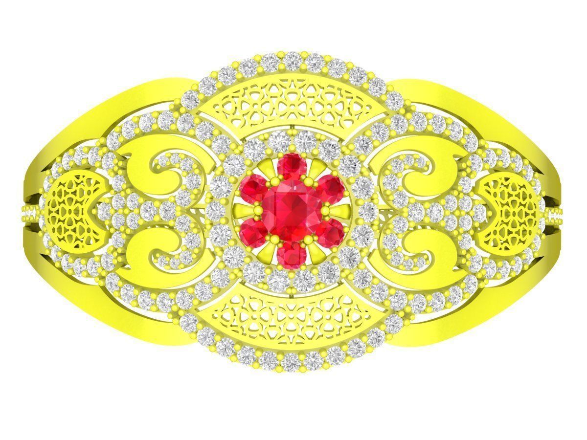 6362 luxury ultravision diamond bangle 3D print model_1
