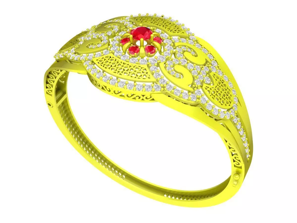 6362 luxury ultravision diamond bangle 3D print model_0