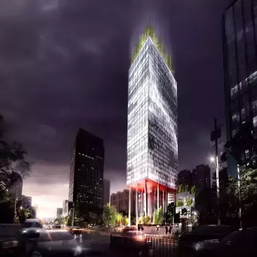 3Dmax fashion city commercial square building 283